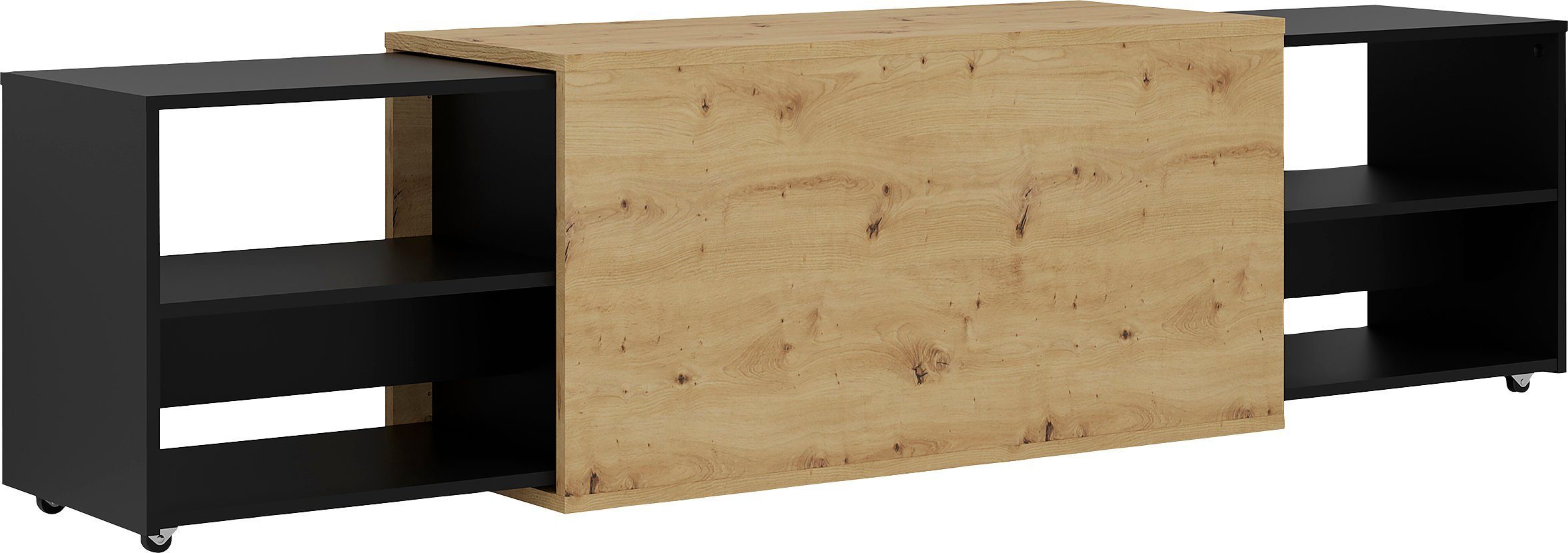FMD Tv-meubel Slide uittrekbaar tot 194,5 cm
