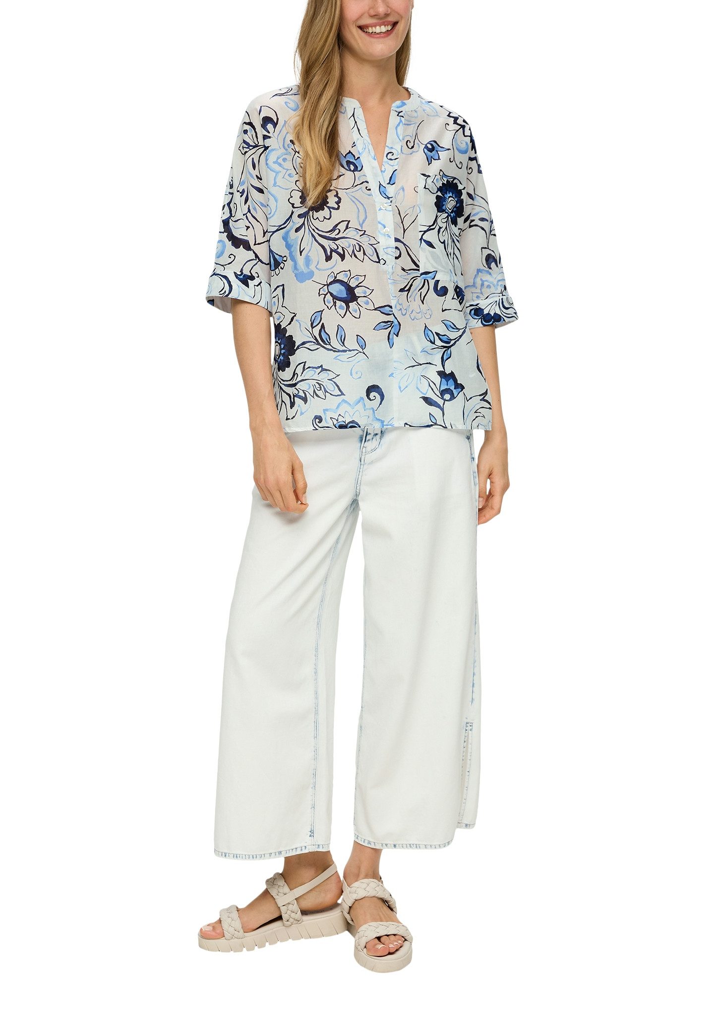 s.Oliver Top met print all-over