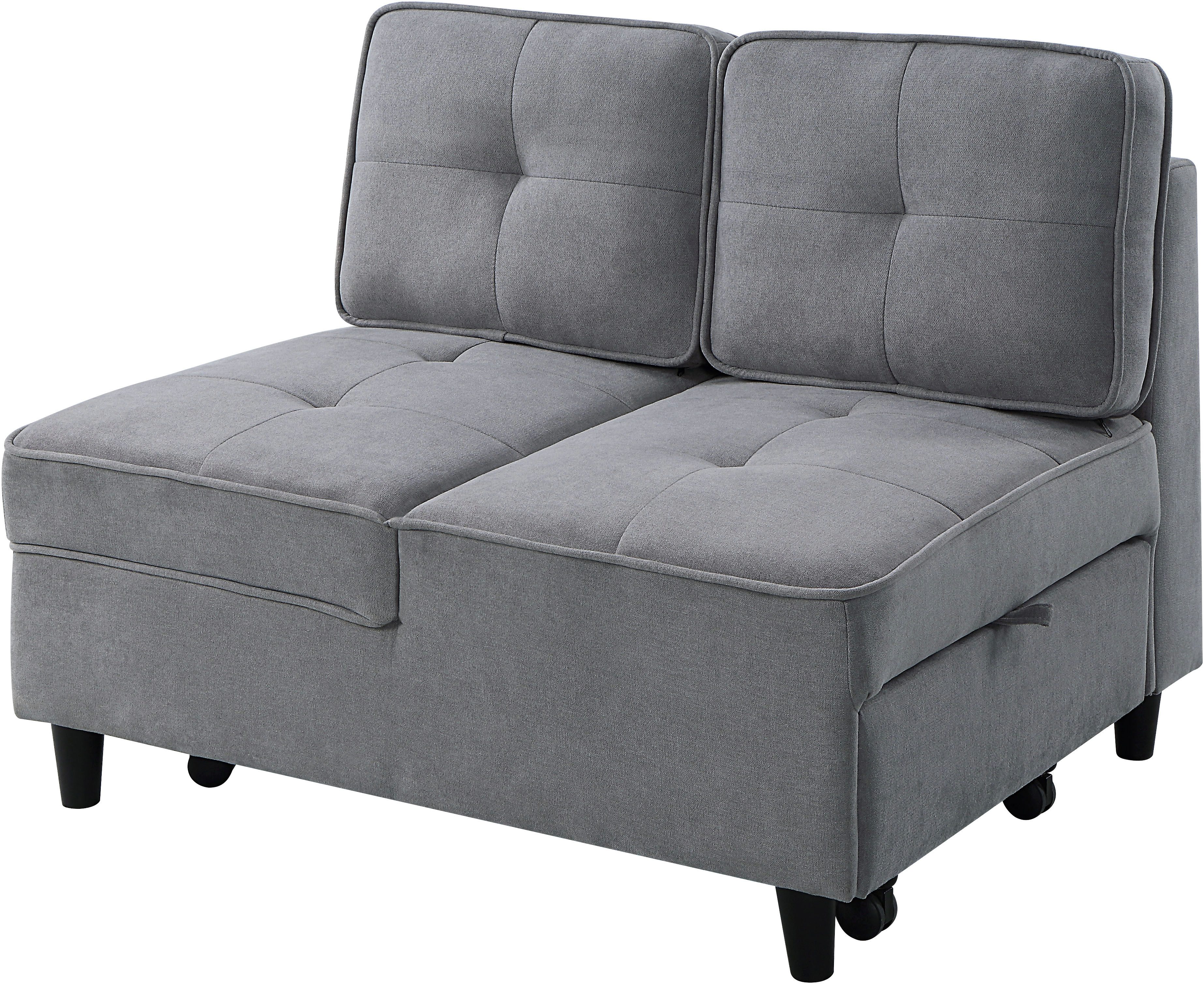 ATLANTIC home collection Slaapbank Freddy te veranderen in een loungestoel, relaxfauteuil en logeerbed, incl. kussen