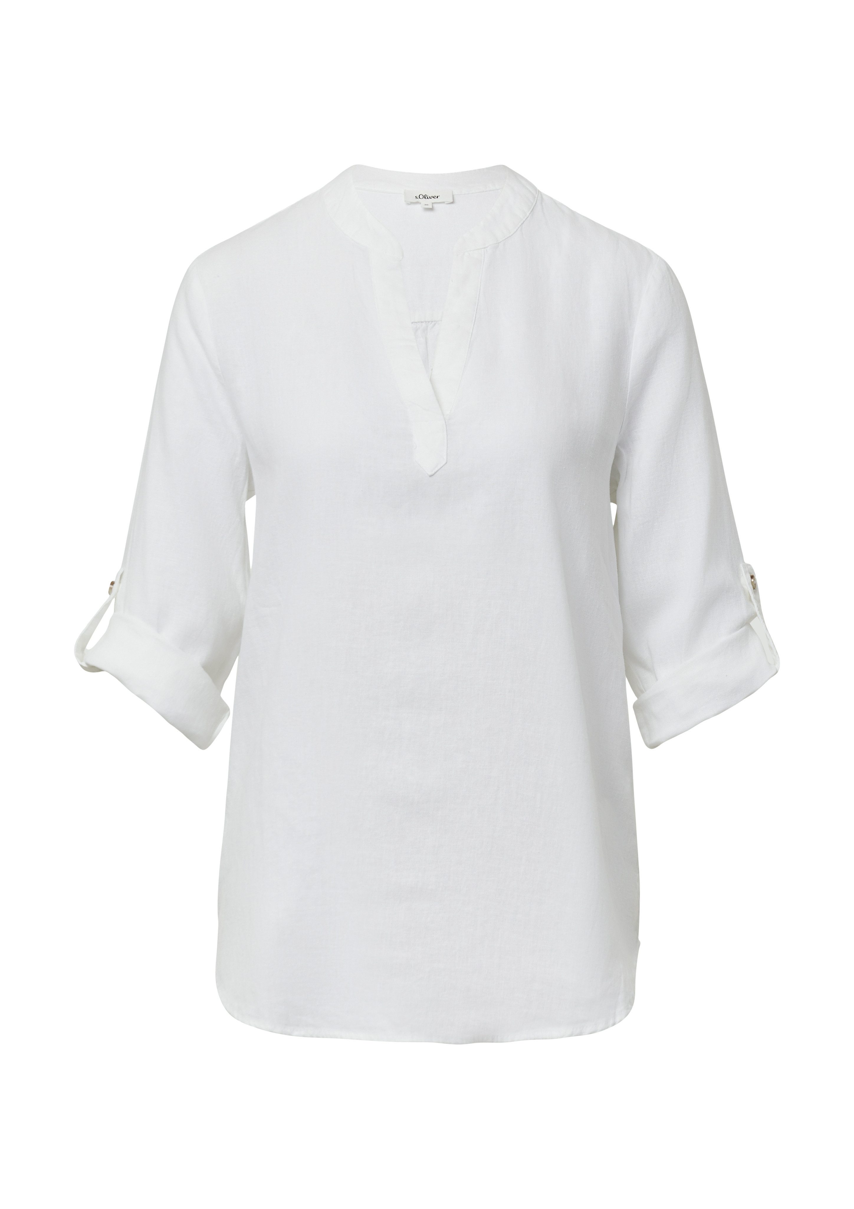 s.Oliver Klassieke blouse met turn-up