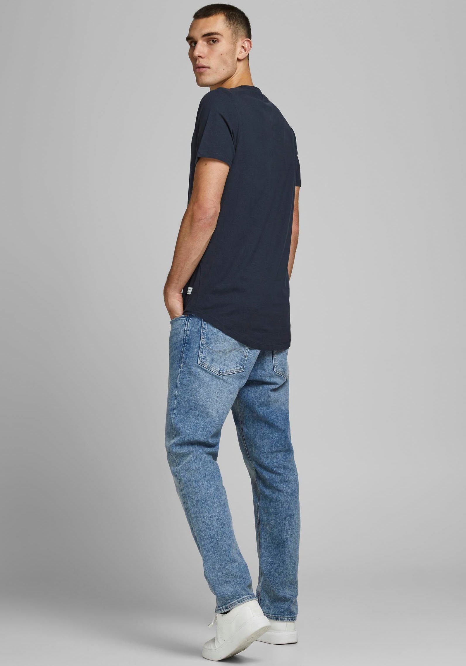 Jack & Jones Shirt met ronde hals JJENOA TEE SS CREW NECK 3PK MP NOOS (3-delig, Set van 3)