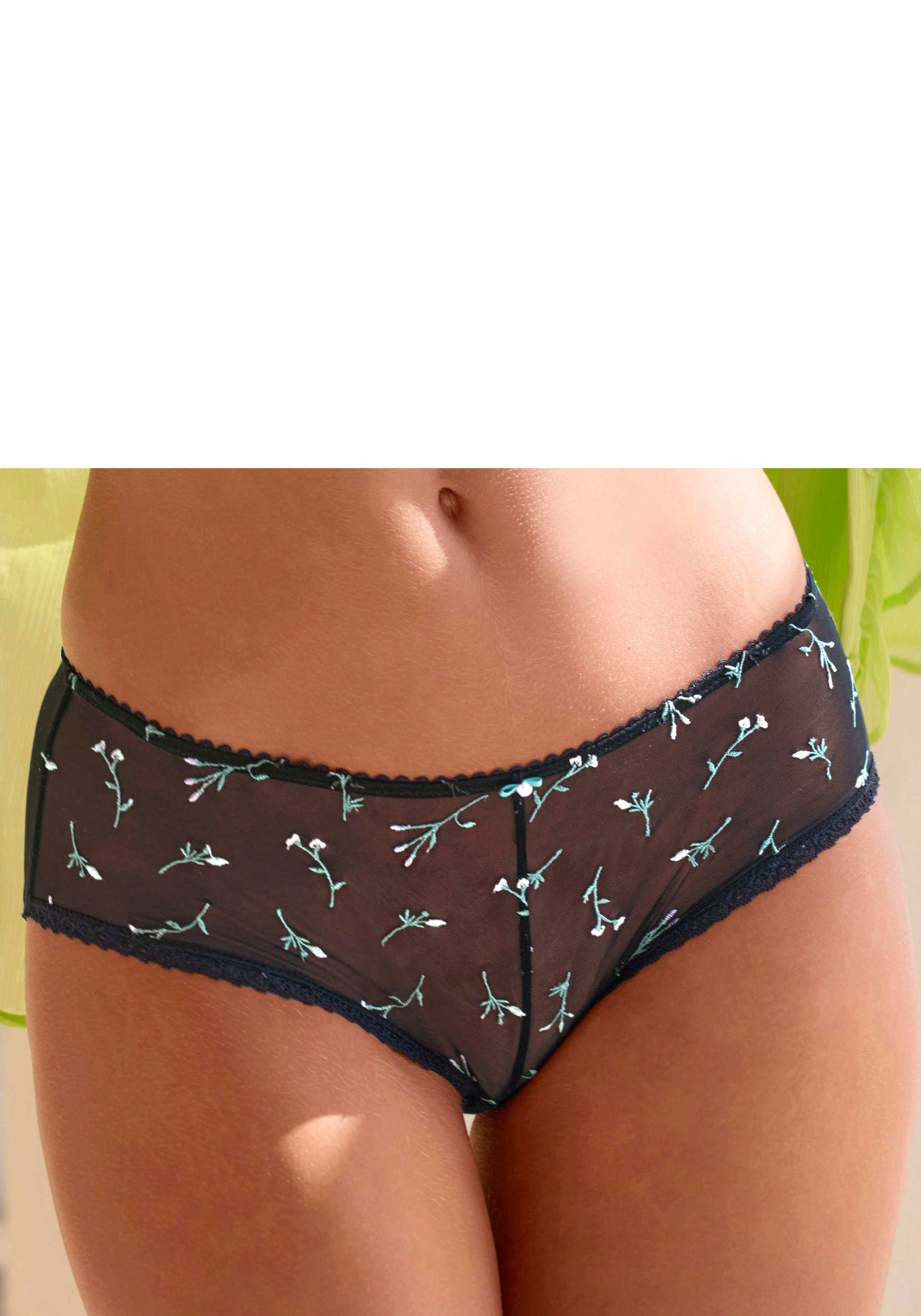 Vivance Hipster Thea met bloemen van fijn geborduurd kant, sexy lingerie