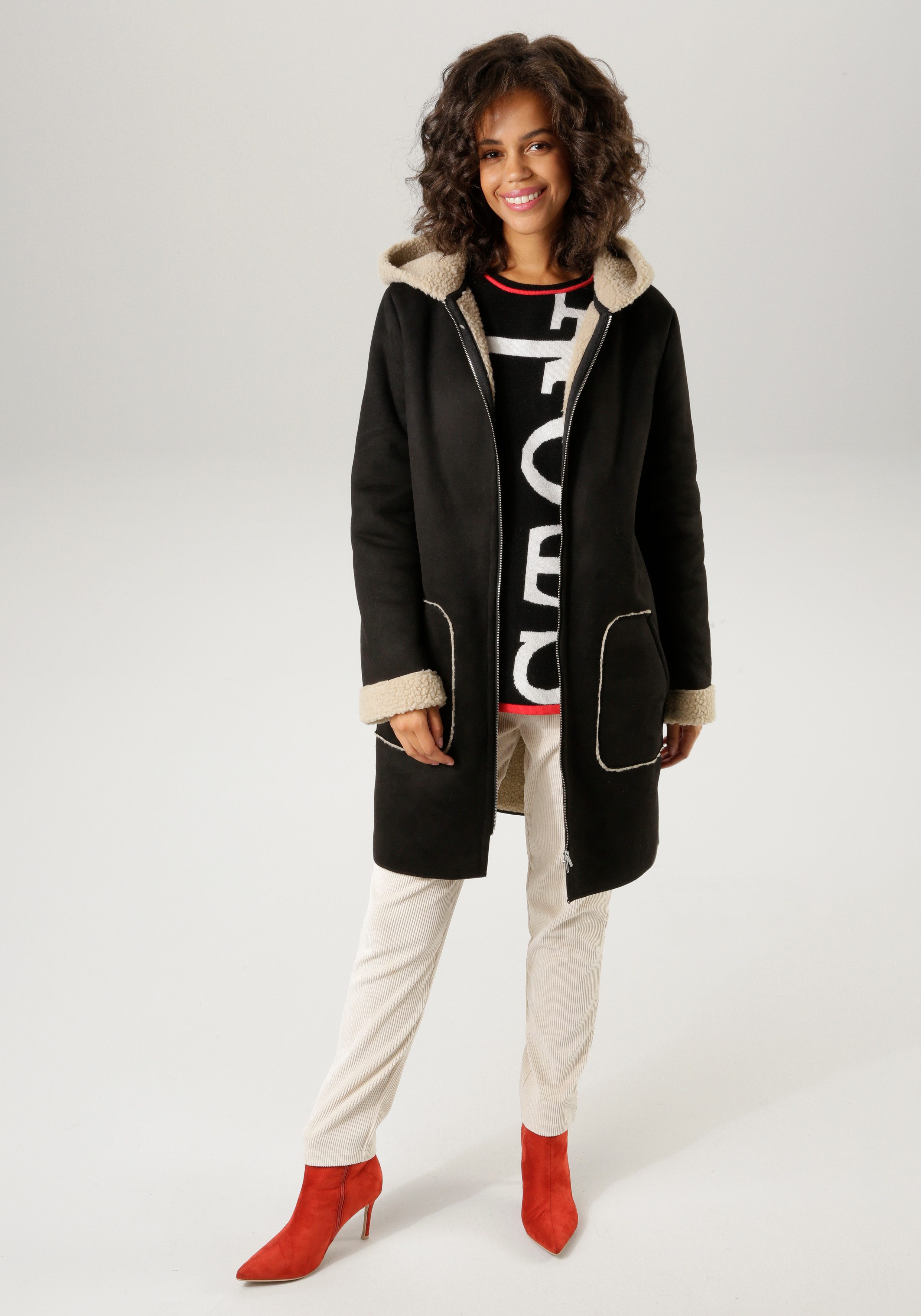 Aniston CASUAL Korte jas met een capuchon
