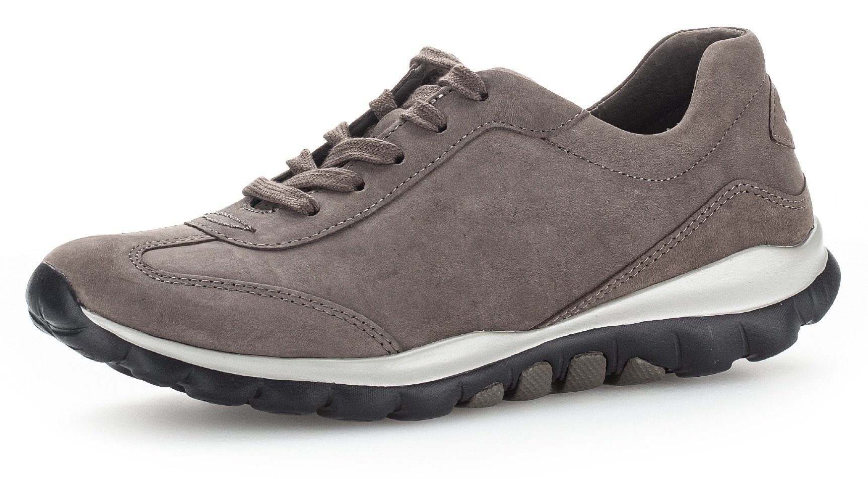 Gabor Rollingsoft Sneakers met sleehak met logo-opdruk op de hiel, vrijetijdsschoen, lage schoen, veterschoen