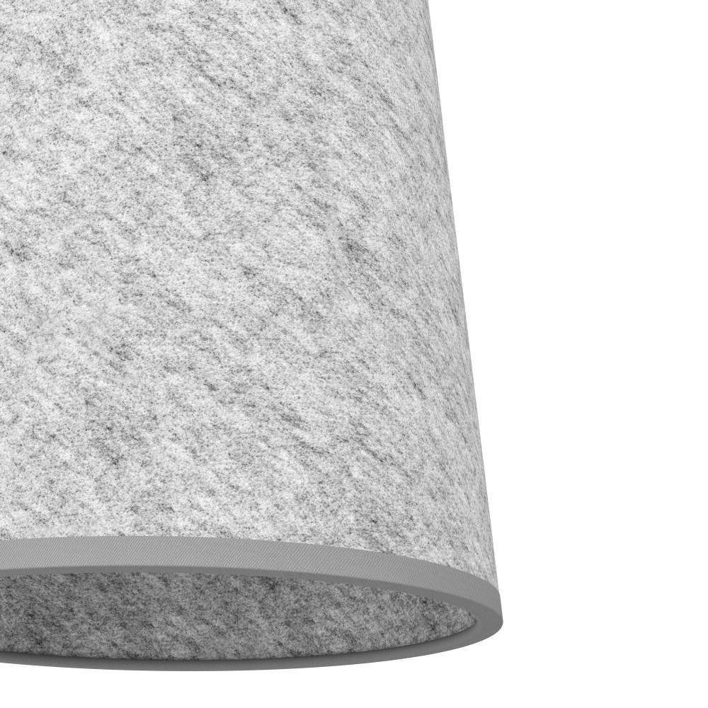 EGLO Hanglamp ALSAGER Hanglamp, vilt in grijs en metaal in zwart, E27 fitting, 91 cm (1 stuk)