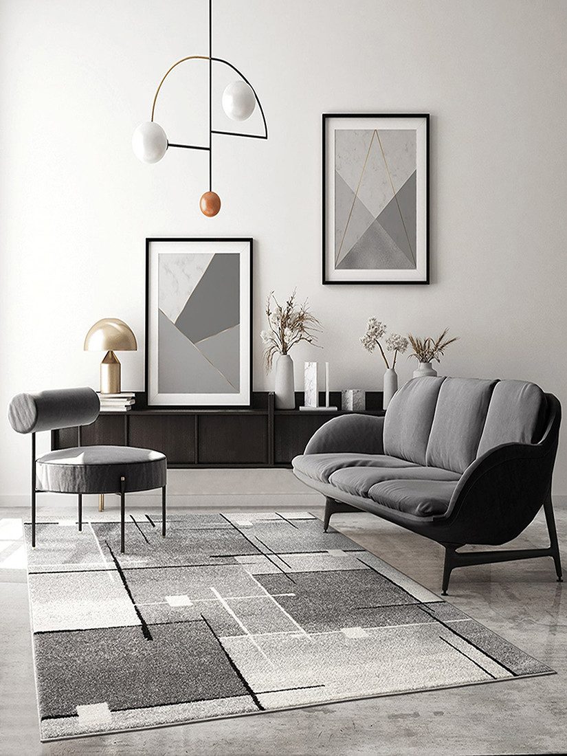 The carpet Vloerkleed Pearl moderne dichte woonkamer tapijt met contour snit