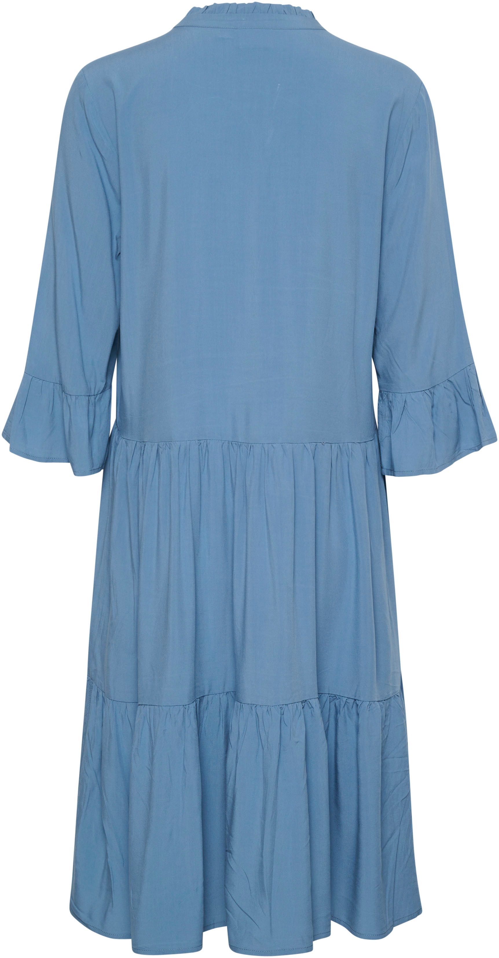Saint Tropez Blousejurk EdaSZ dress met volants en 3 4 mouwen