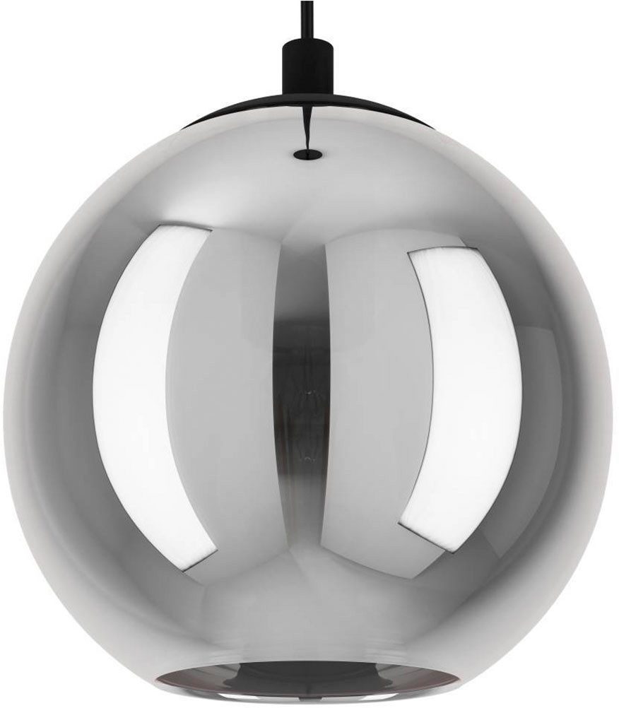 EGLO Hanglamp ARISCANI Hanglamp eettafel, hanglamp, rookglas zwart, E27, 76,5 cm (1 stuk)