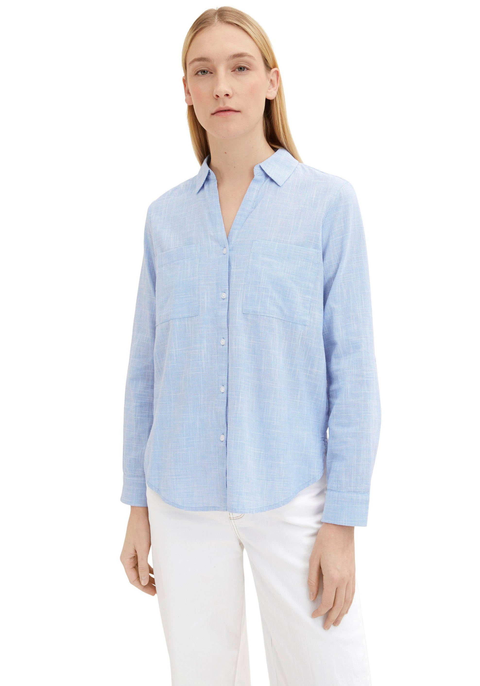 Tom Tailor Blouse met lange mouwen met borstzakken