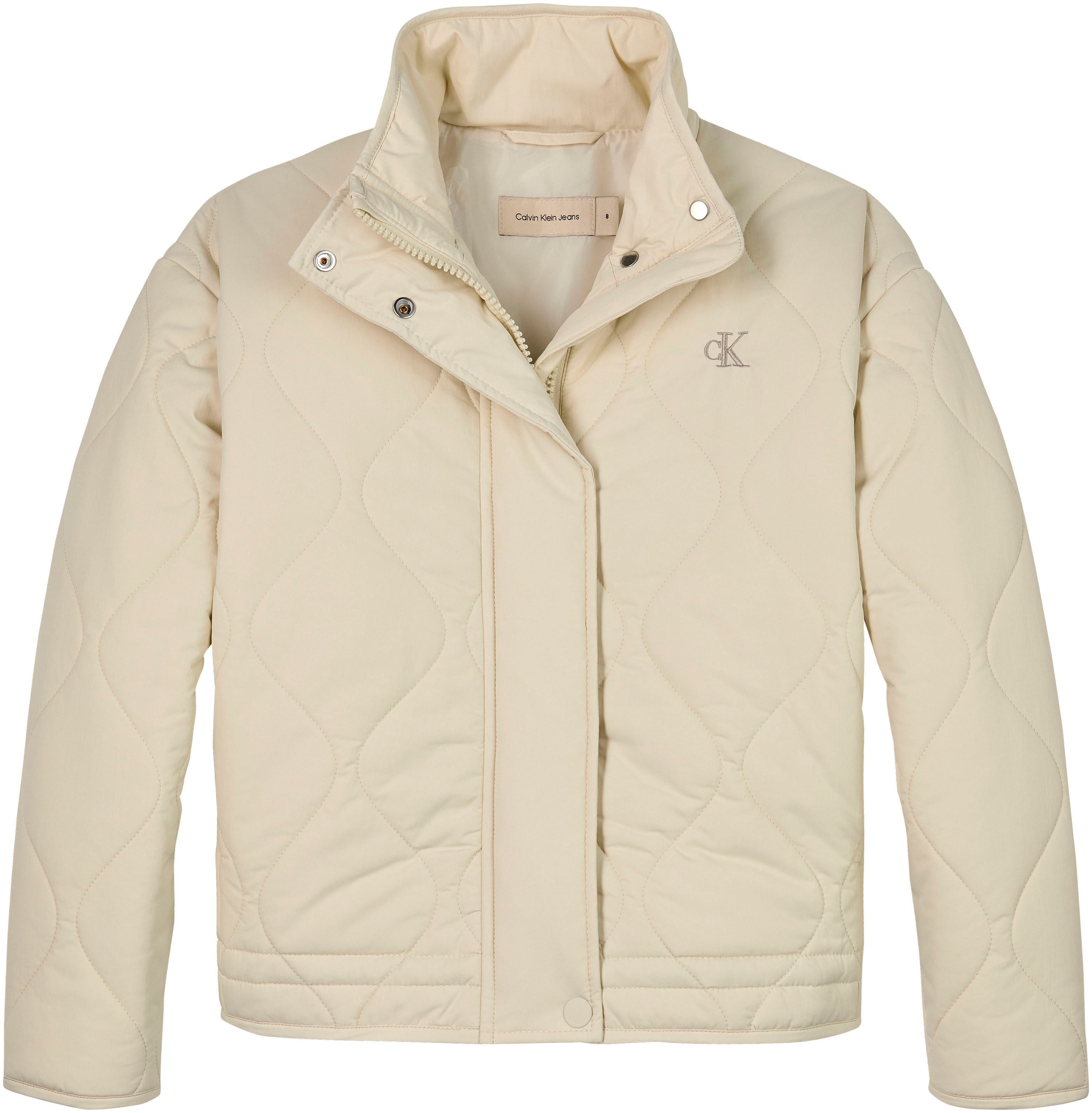 Calvin Klein Gewatteerde jas QUILTED JACKET voor kinderen tot 16 jaar met logo-opdruk