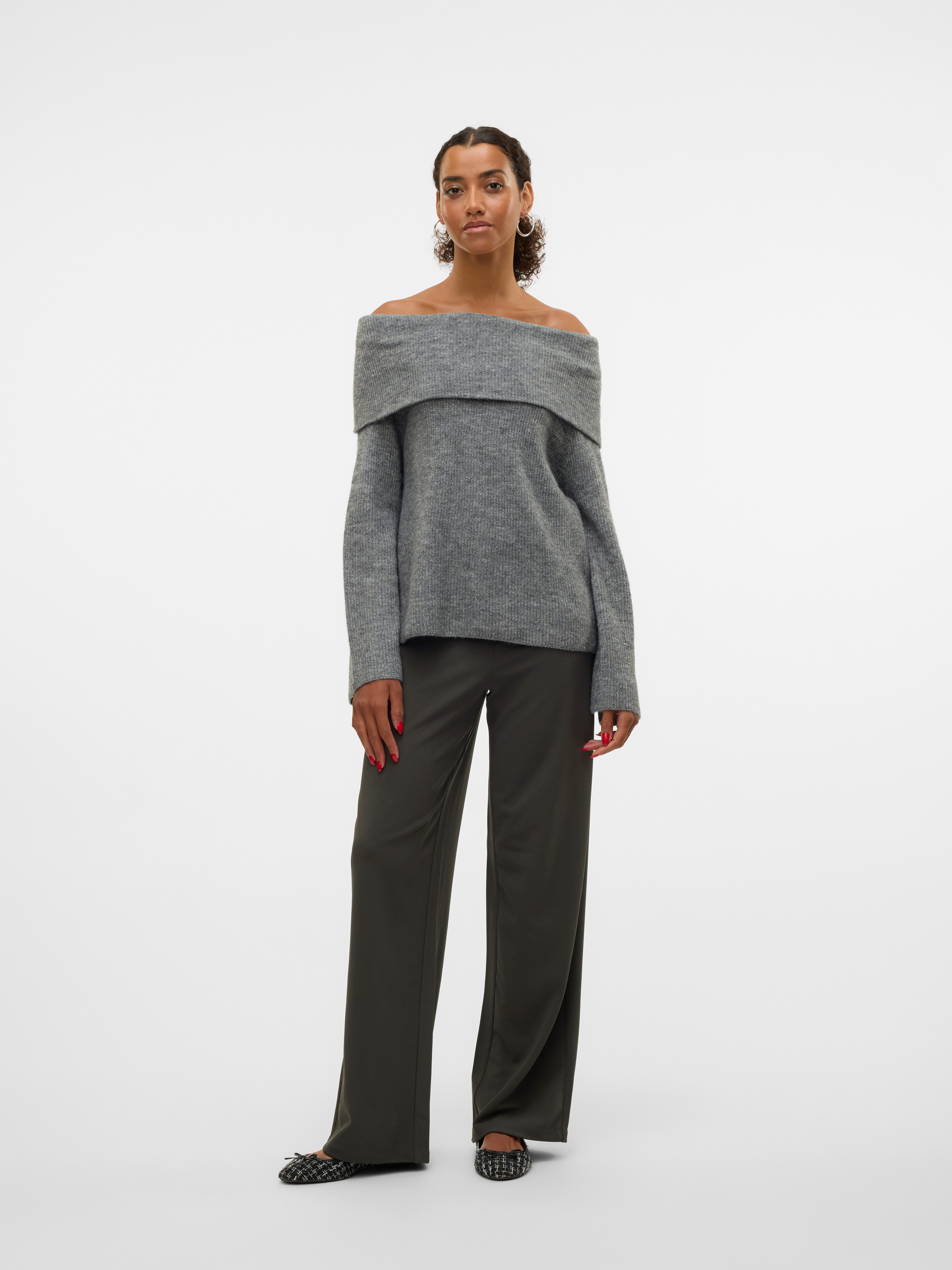 Vero Moda Comfortbroek VMBERLIN ZAMIRA MW WIDE PANT NOOS