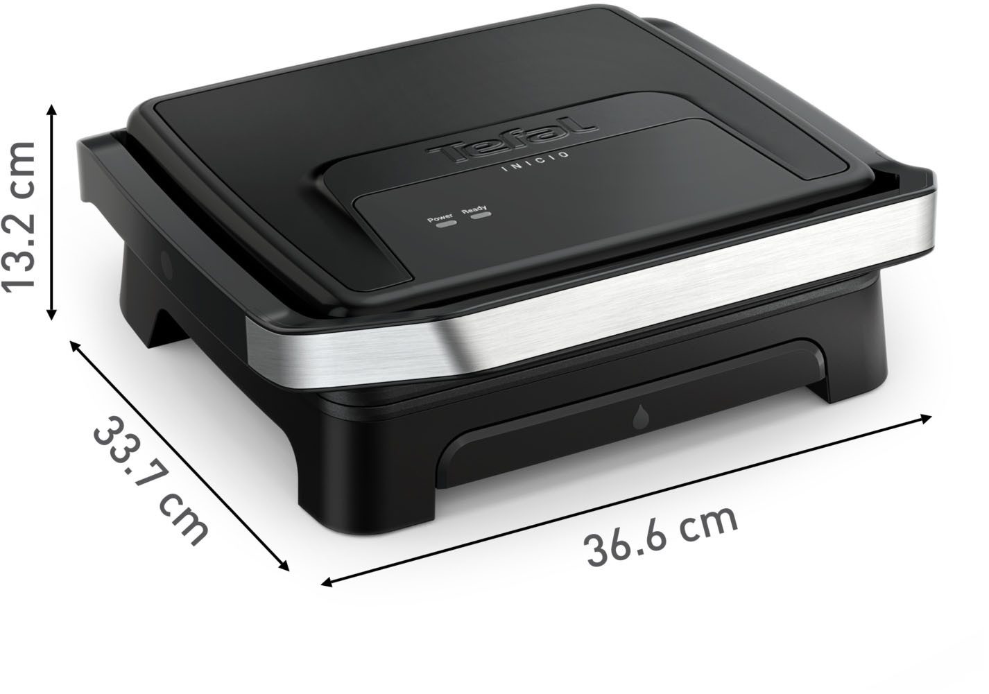 Tefal Contactgrill Inicio Classic, 2-in-1 Panini/Grill, antihaftbeschichtete Platten