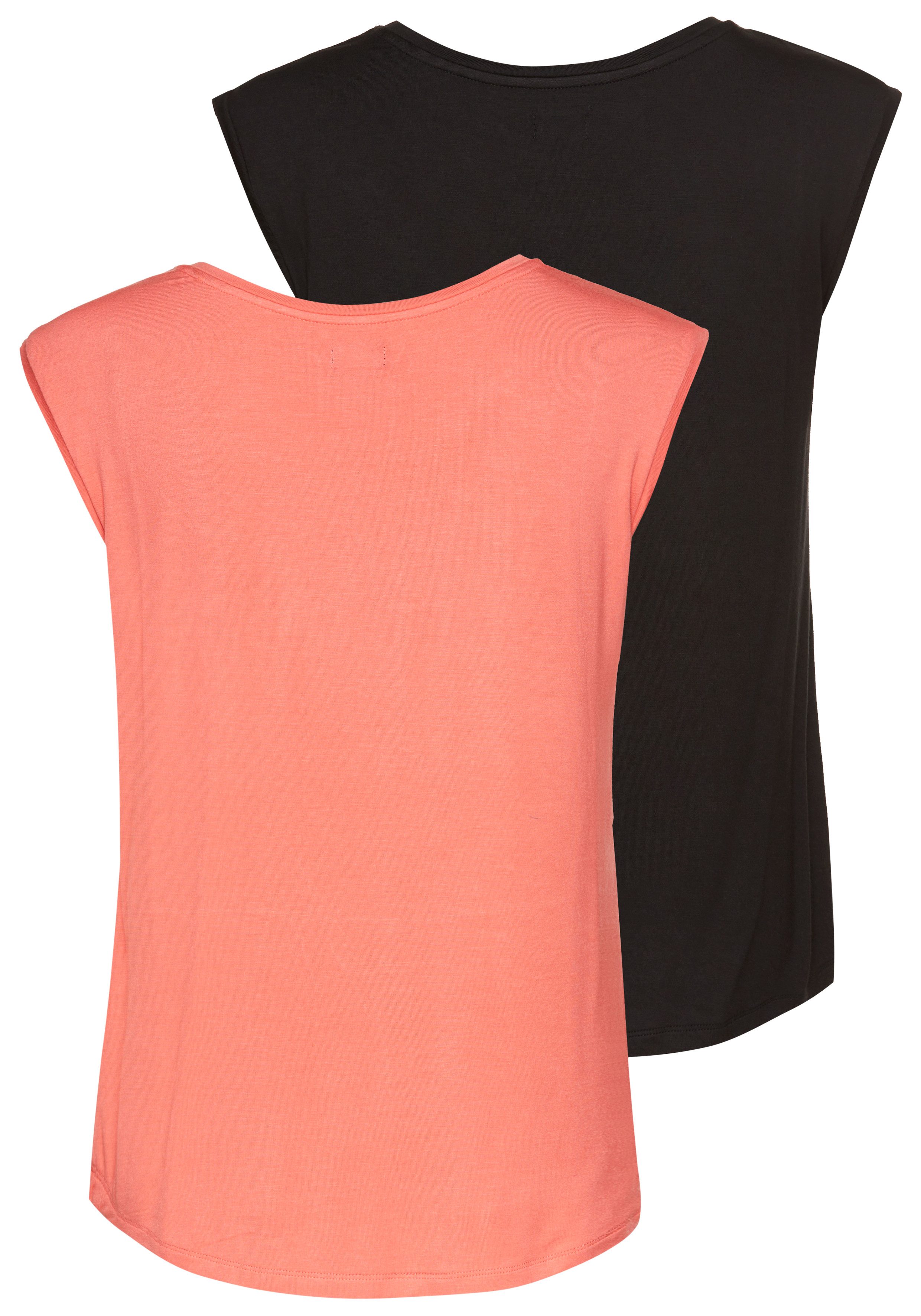 Laura Scott Top met afgeronde zoomafwerking (2 stuks)