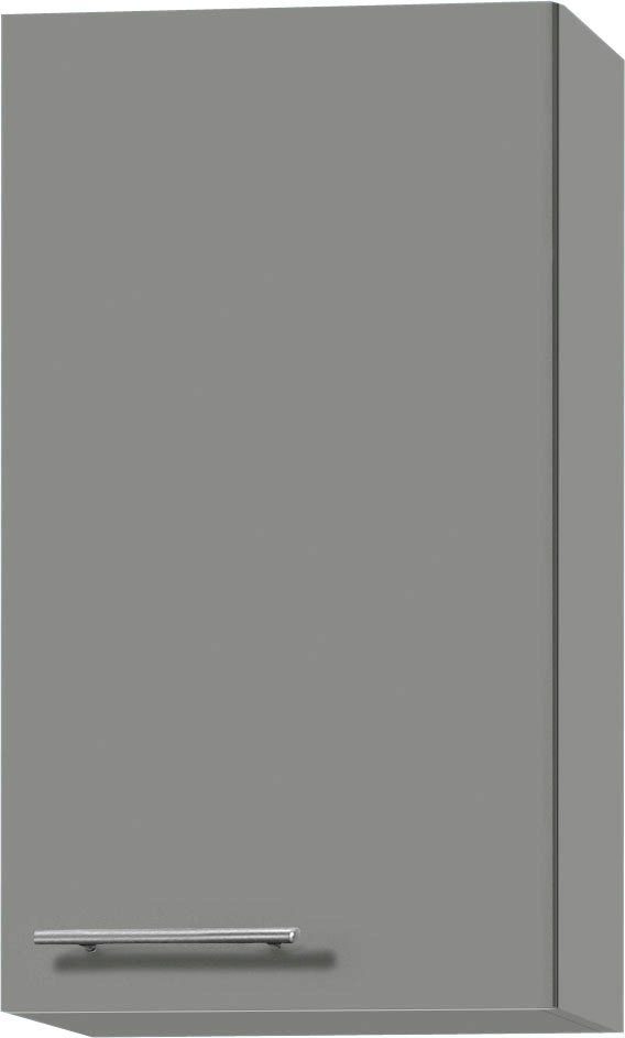 OPTIFIT Hangend kastje Bern Breedte 40 cm, 70 cm hoog, met 1 deur, met metalen greep opbergkasten grijs