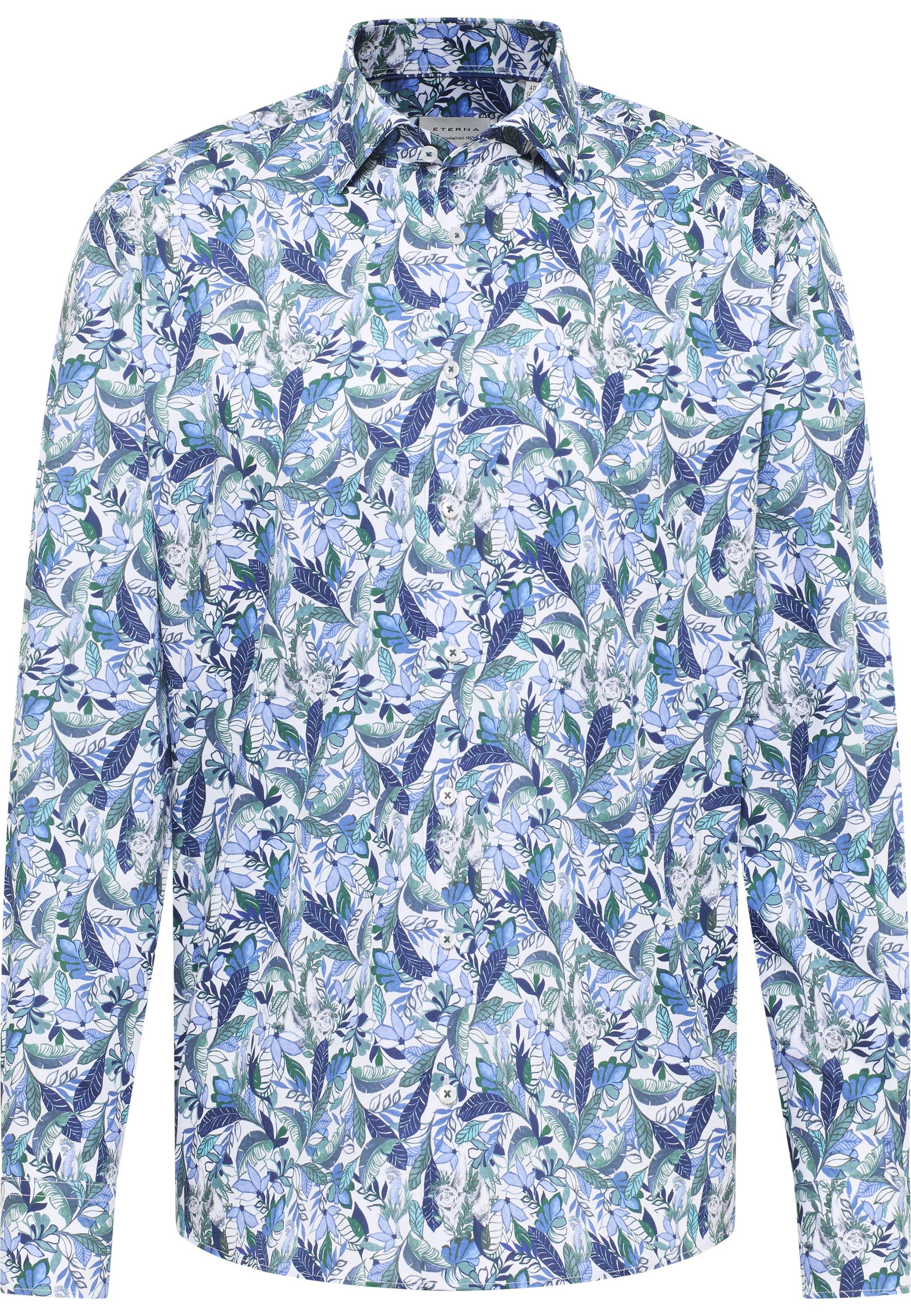 Eterna Overhemd met lange mouwen Comfort fit NON IRON (strijkvrij)
