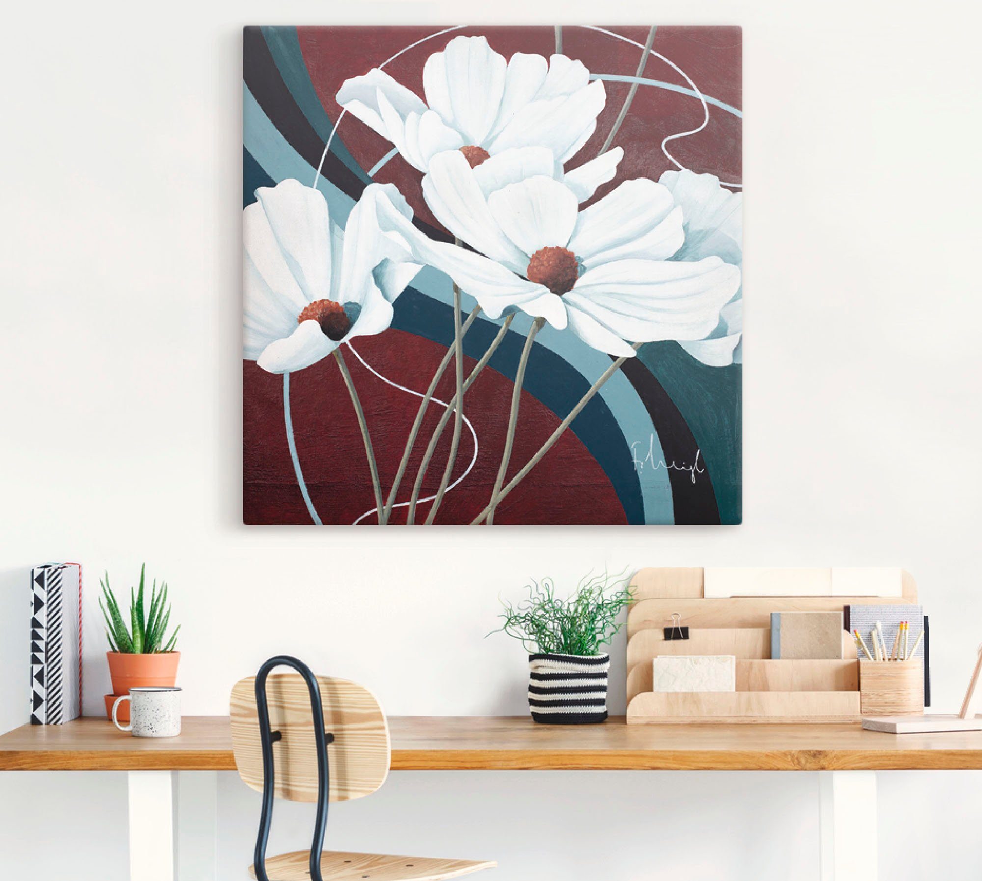 Artland Artprint Stilleven met sinaasappels als artprint op linnen, muursticker of poster in verschillende maten