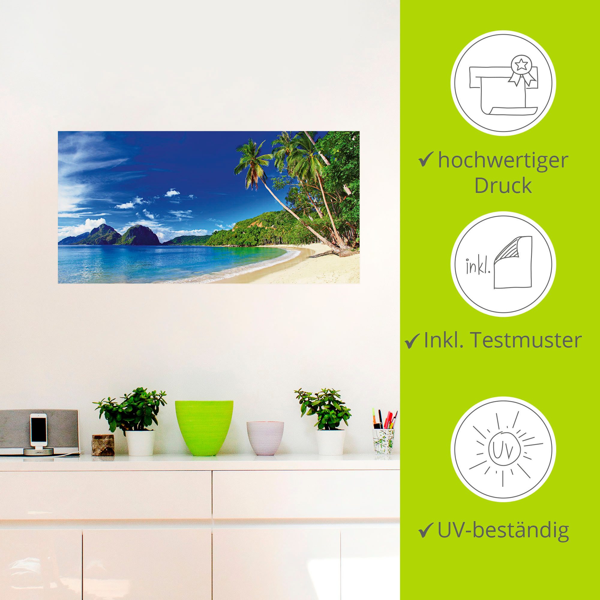Artland Artprint Paradijs als artprint op linnen, poster, muursticker in verschillende maten