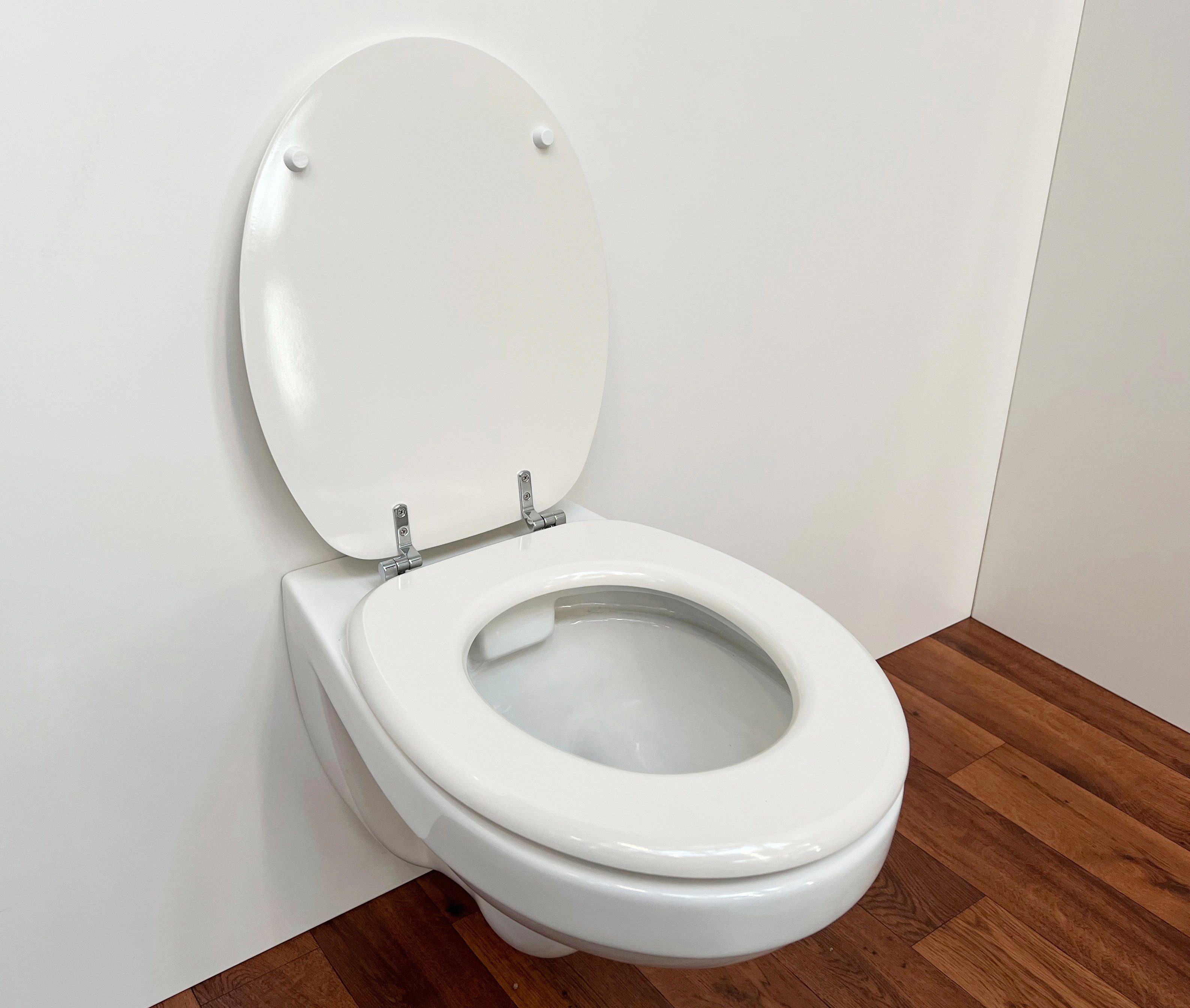 ADOB Toiletzitting uiterst stabiel, messing verchroomde scharnieren
