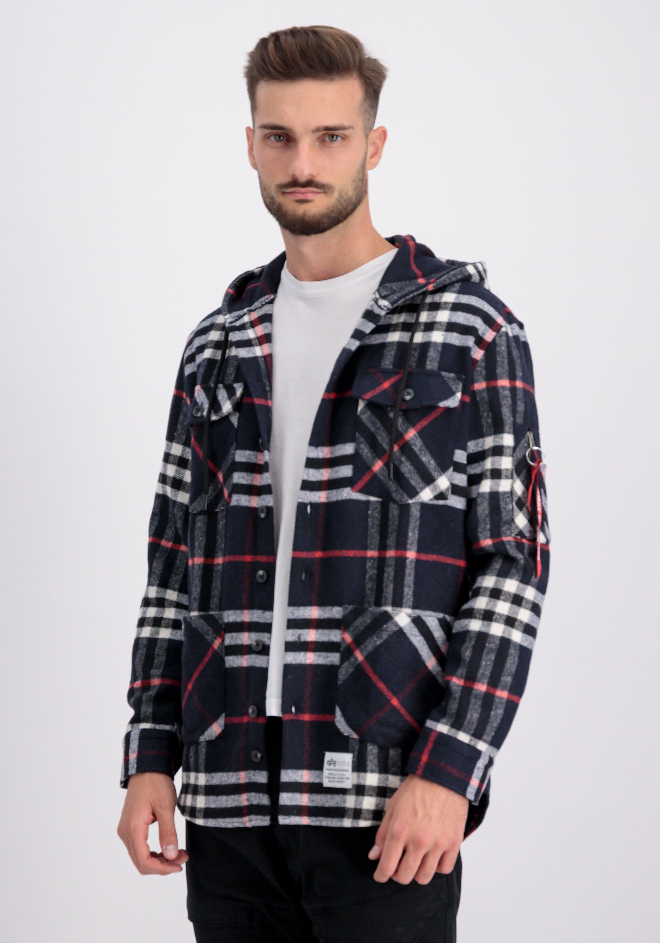 Alpha Industries Hoodie  Men - Shirts Flannel Hoody Shirt