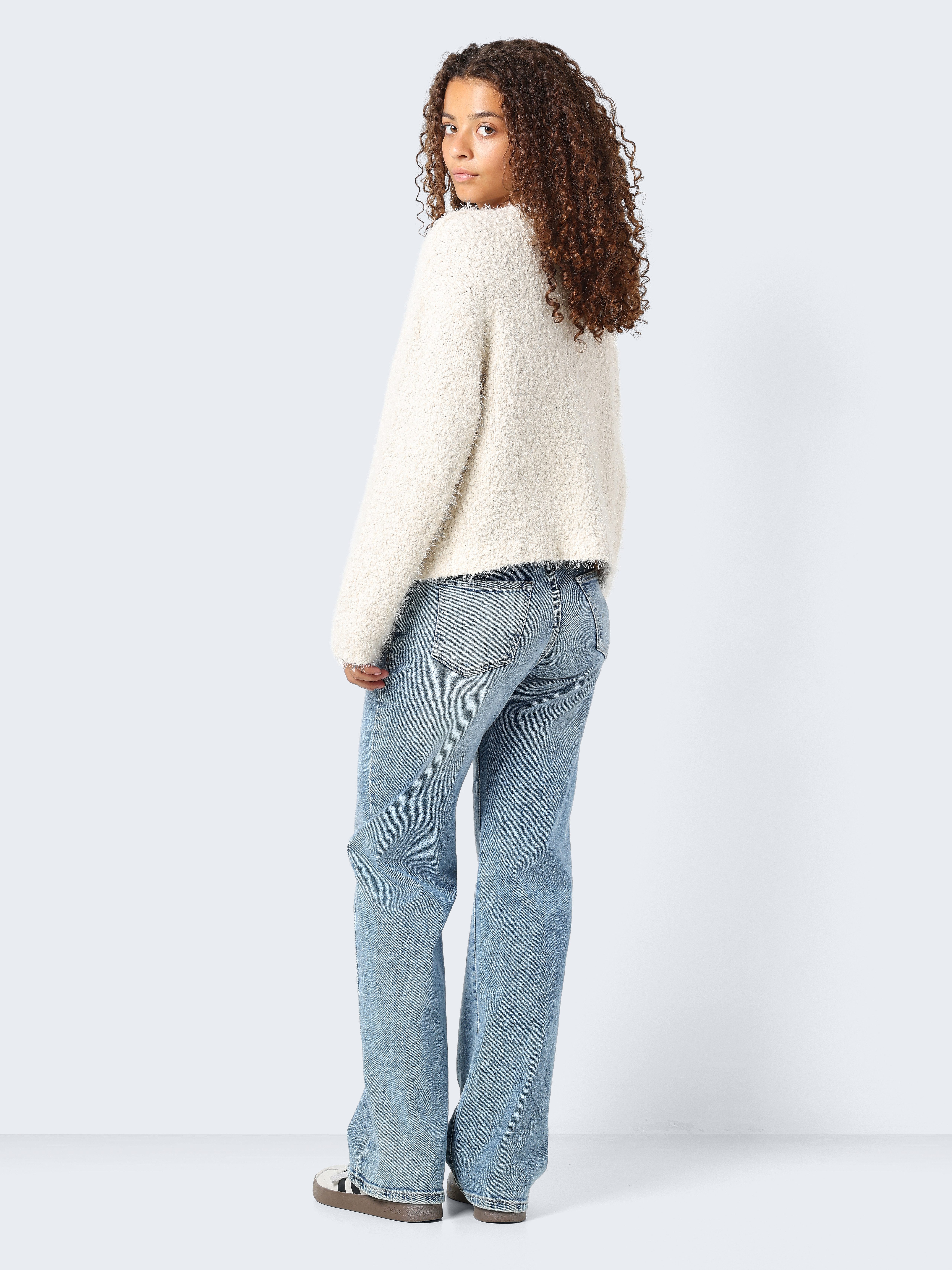 Noisy may Trui met ronde hals NMSASSY L S O-NECK KNIT FWD NOOS