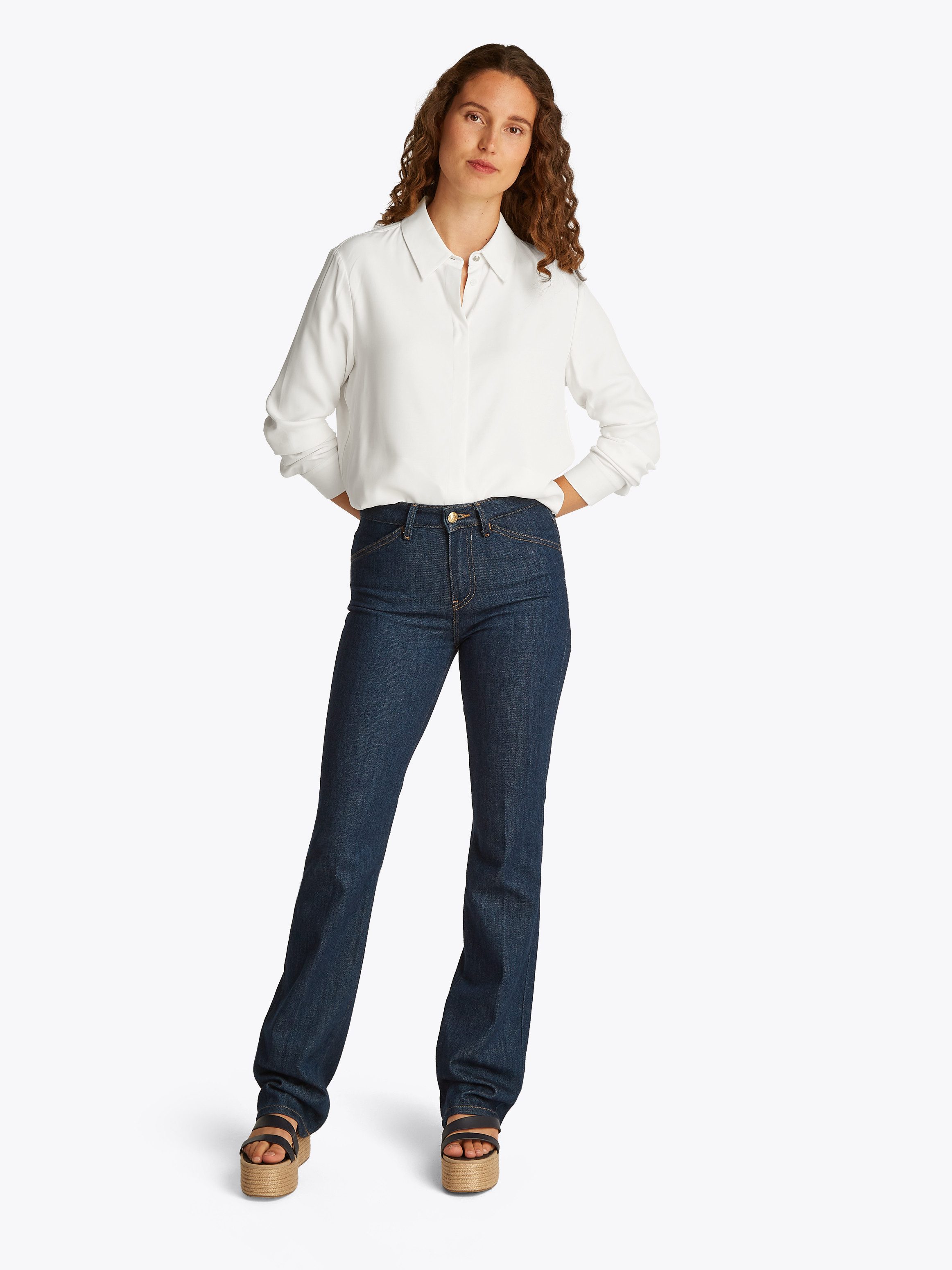 Tommy Hilfiger Overhemdblouse SOFT VISCOSE REGULAR LS SHIRT