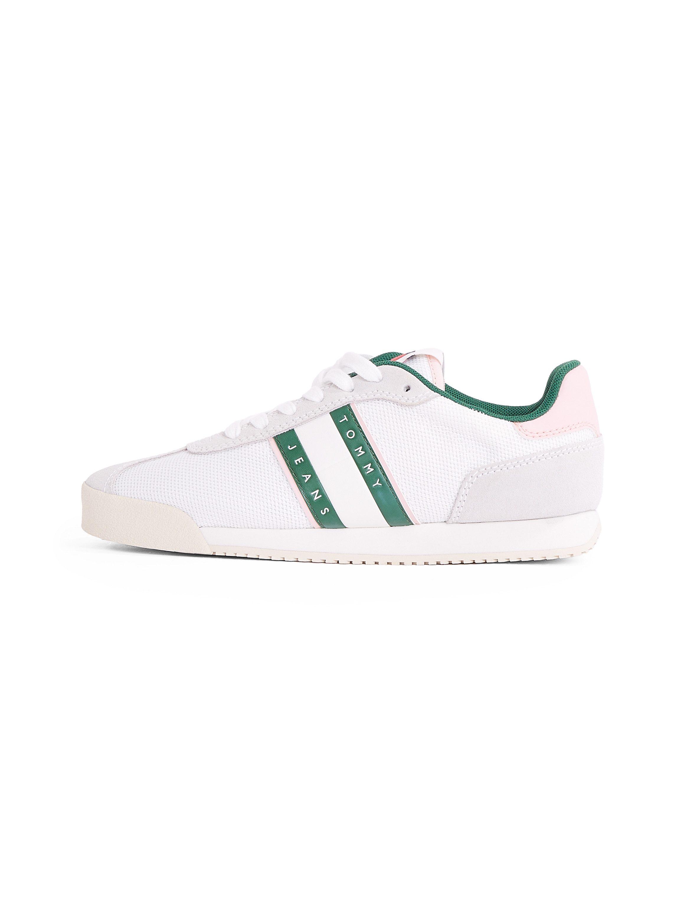 TOMMY JEANS Sneakers TJW LOW PROFILE RUNNER , vrijetijdsmode, lage schoen, veterschoen met contrasterende afwerking