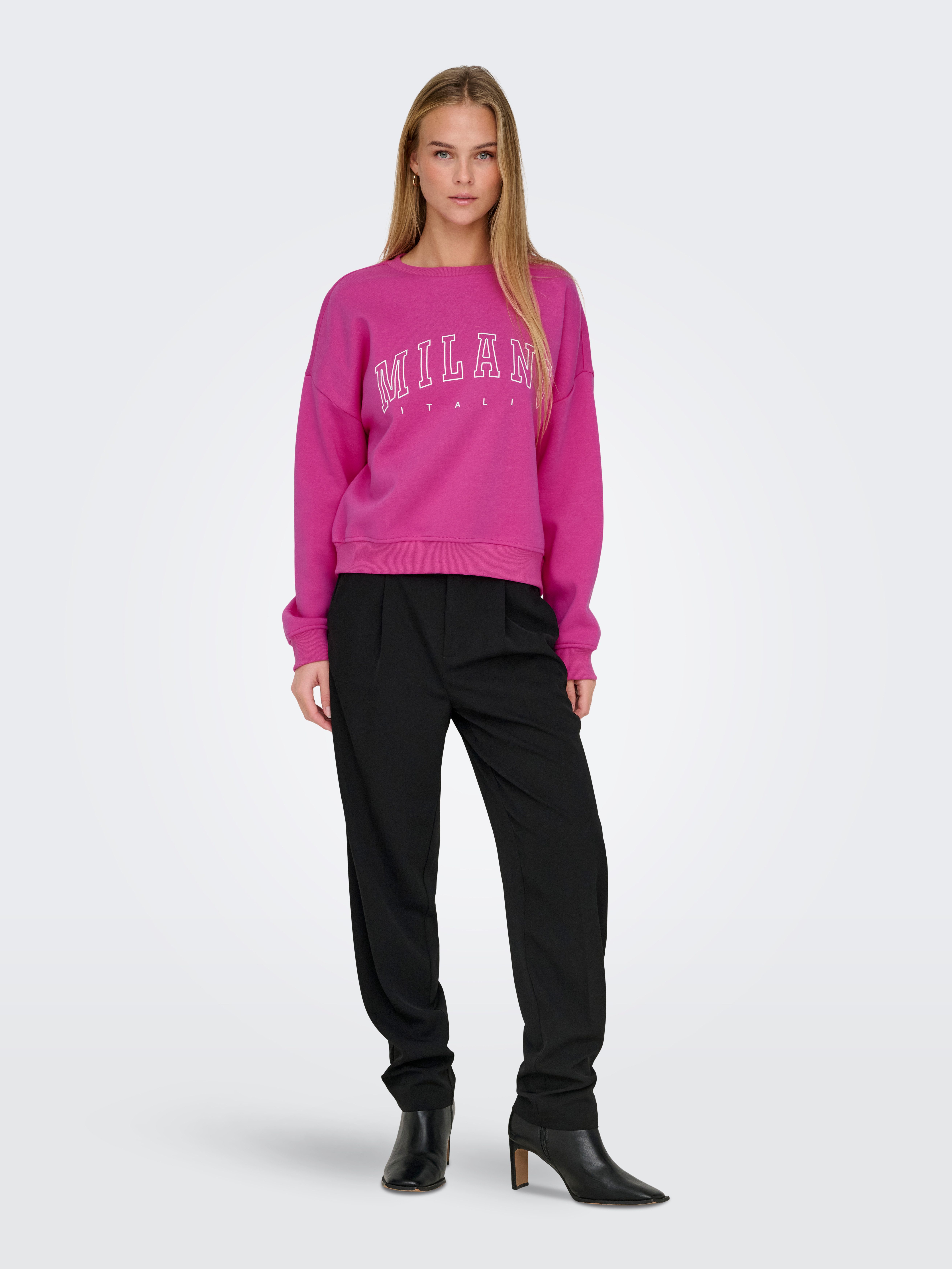 Only Sweatshirt ONLSWEAT L S CREW OVERSIZE STATE SWT