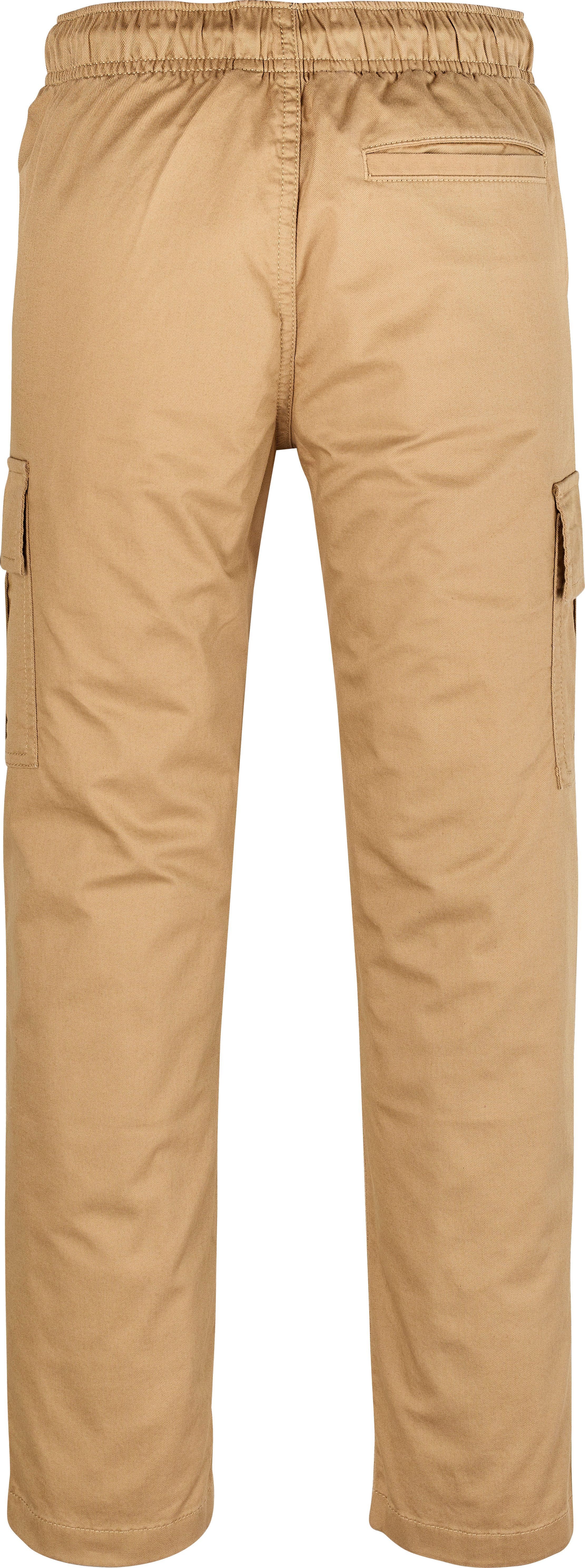 Tommy Hilfiger Cargobroek CARGO PULL ON COTTON PANTS met logo-badge in cargo-stijl