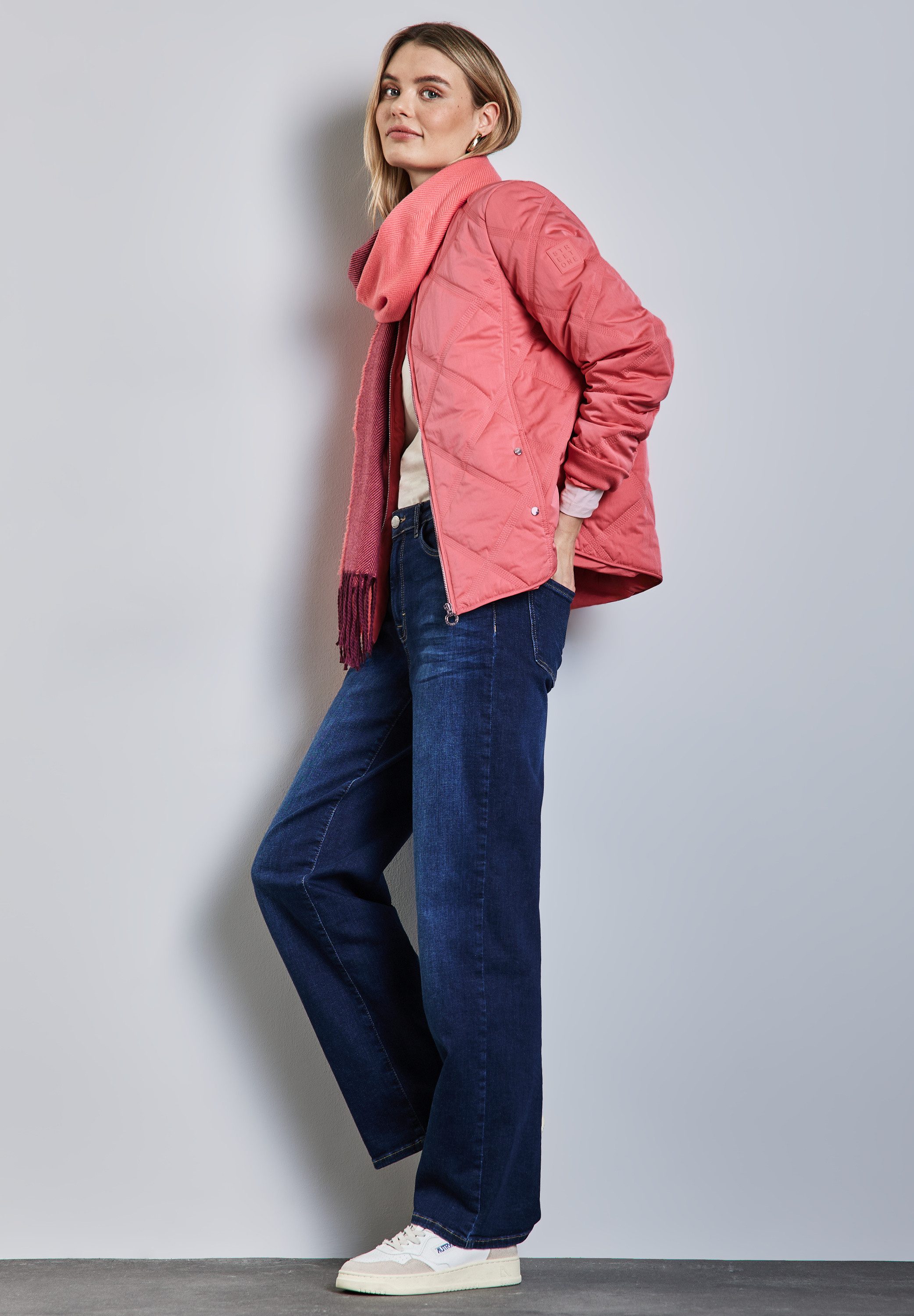 STREET ONE Blouson met diamantvormig stiksel