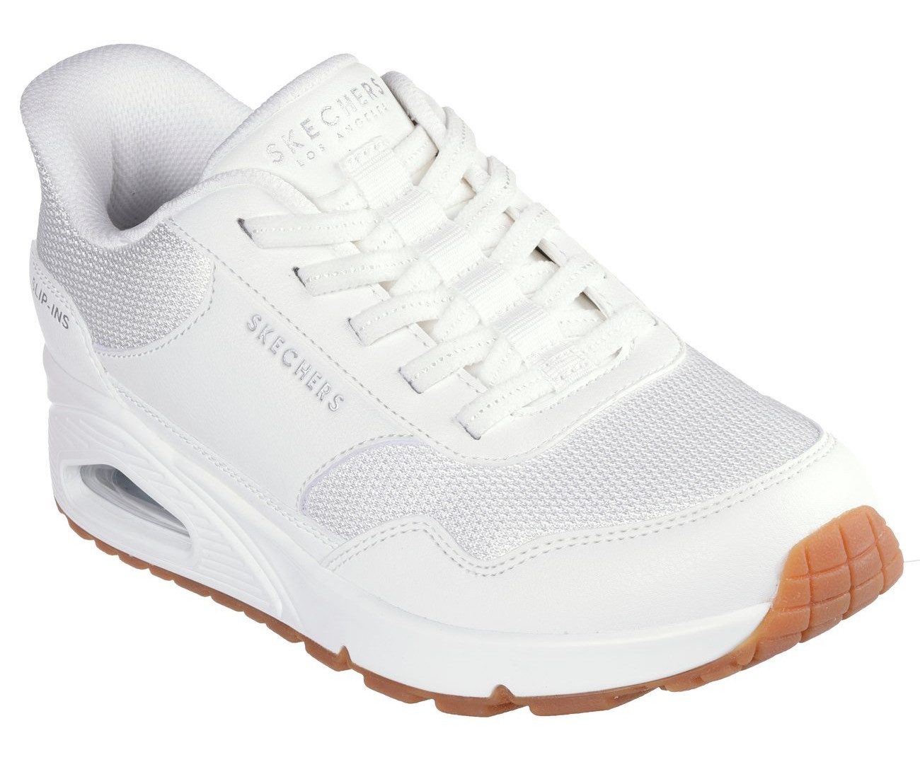 Skechers Slip-on sneakers UNO-SIMPLIFIED SLIP-IN , wedge sneaker, slipper met geïntegreerde slip-ins technologie dames lage sneakers maat 37 wit