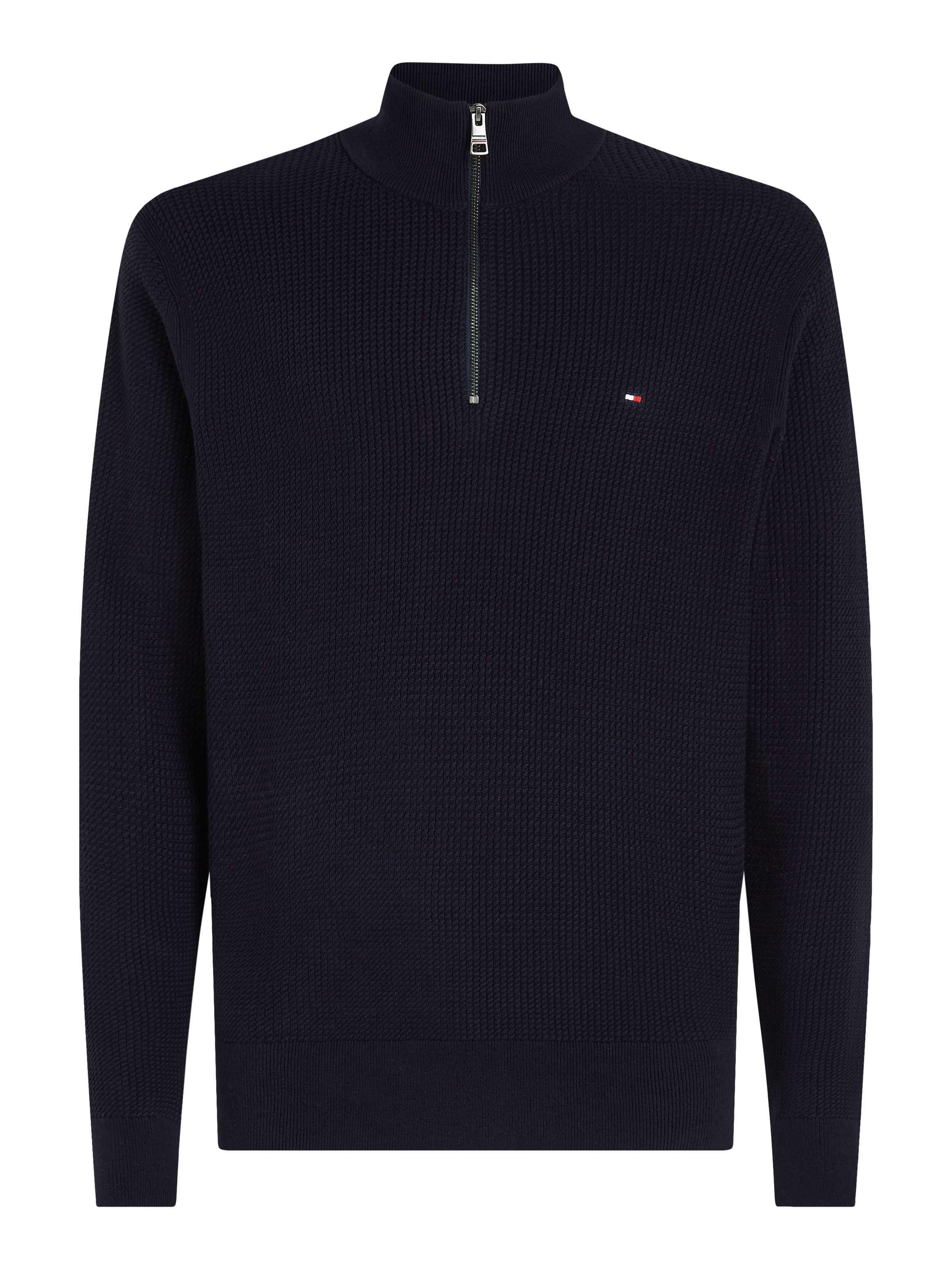 Tommy Hilfiger Schipperstrui STRUCTURE ZIP MOCK