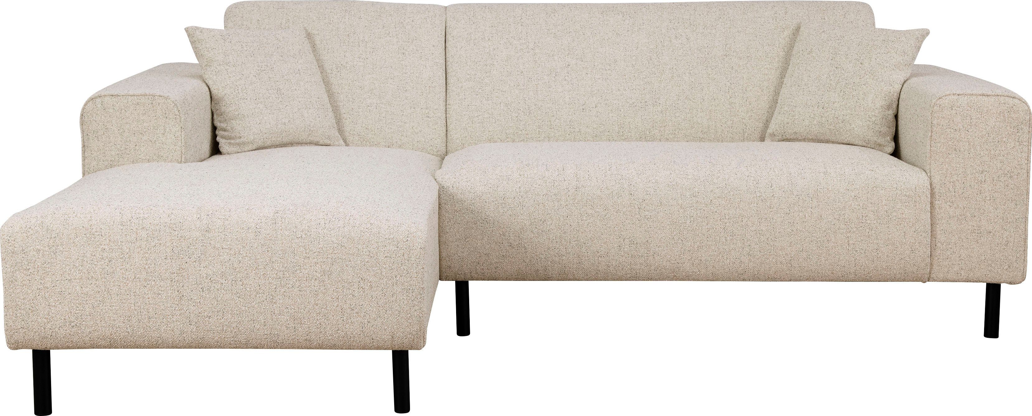Home affaire Hoekbank ARROS L-vorm met golfondersteuning, afmetingen B/D/H: 235/163/81 cm incl. sierkussens, met recamiere rechts/links bestelbaar, ook in cord