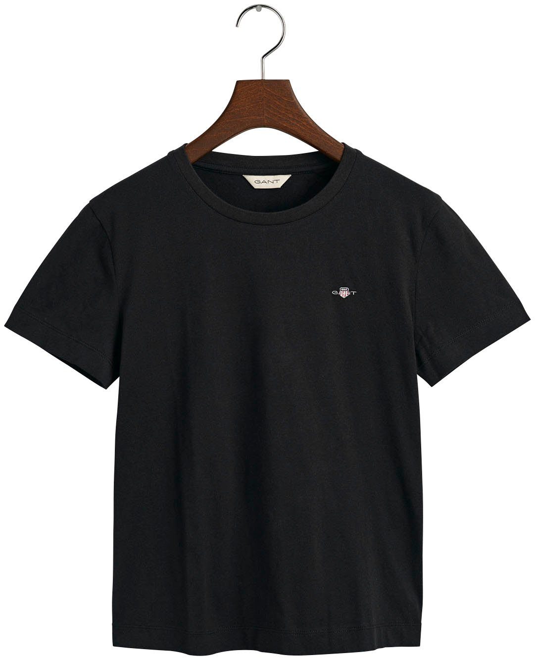 Gant T-shirt REG SHIELD KA T-SHIRT met een klein geborduurd wapenschild op de borst