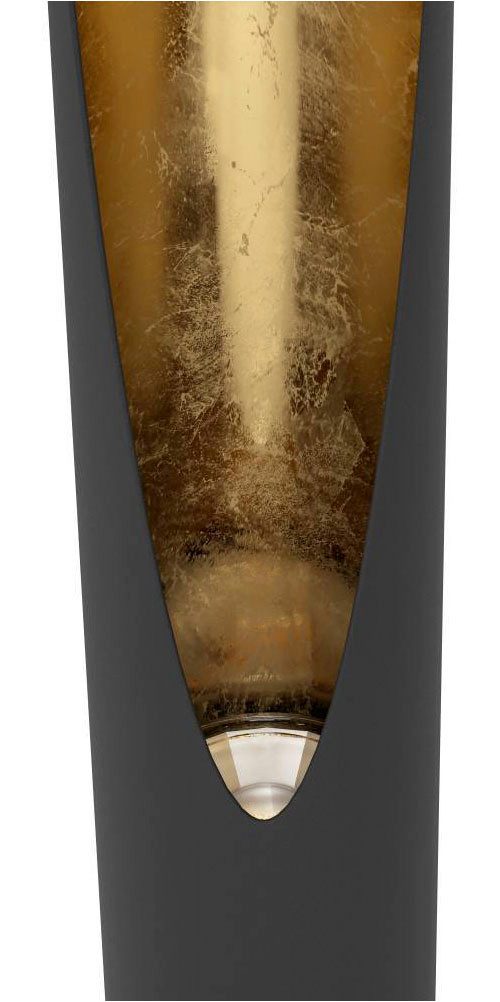 EGLO Staande ledlamp BARBOTTO zwart, goudkleur / ø6 x h137 cm / inclusief 1x gu10 (elk 4,5w) / warmwit