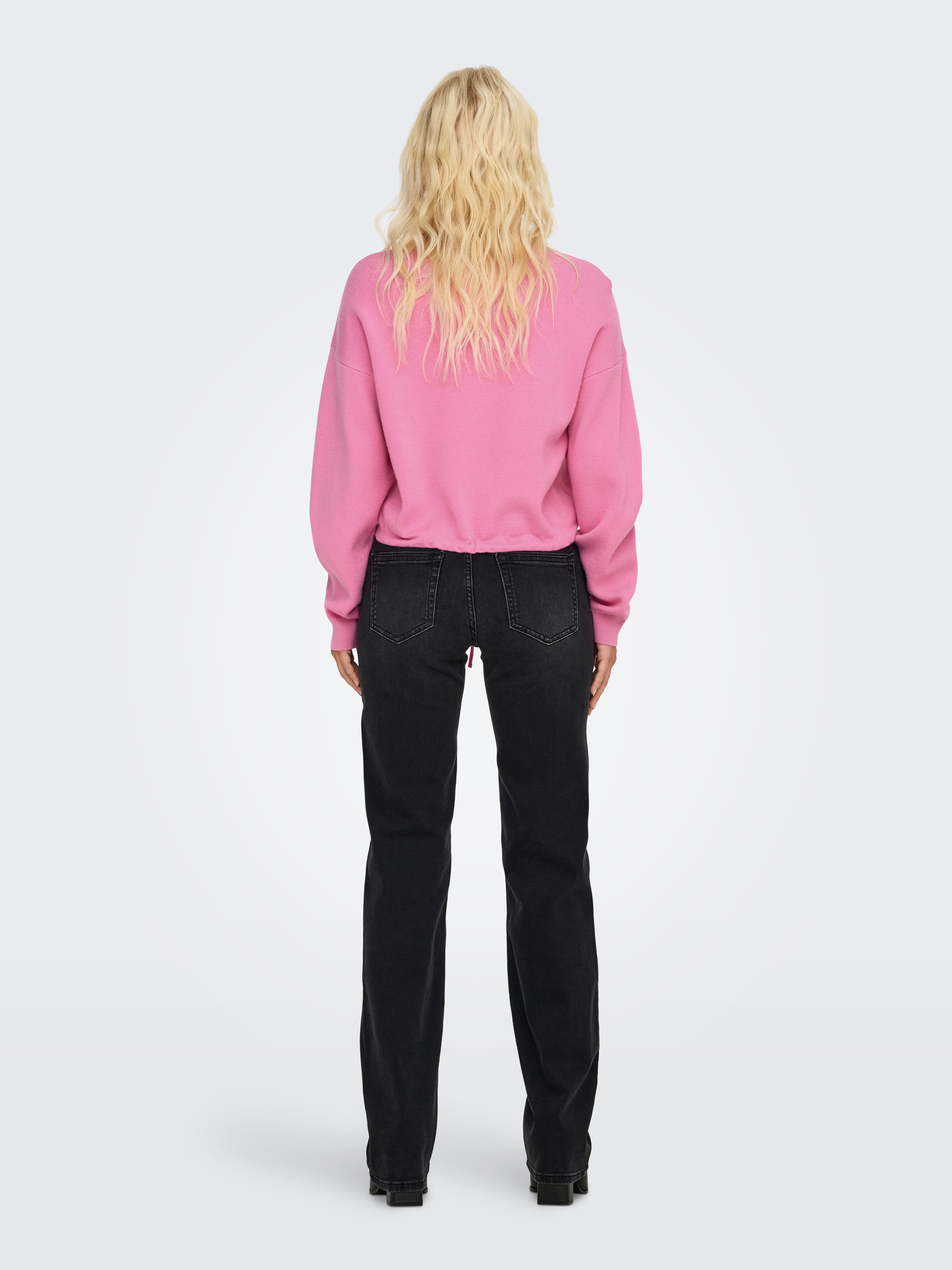 Only Gebreide trui ONLSUMMER LIFE LS O-NECK STRING CC KNT