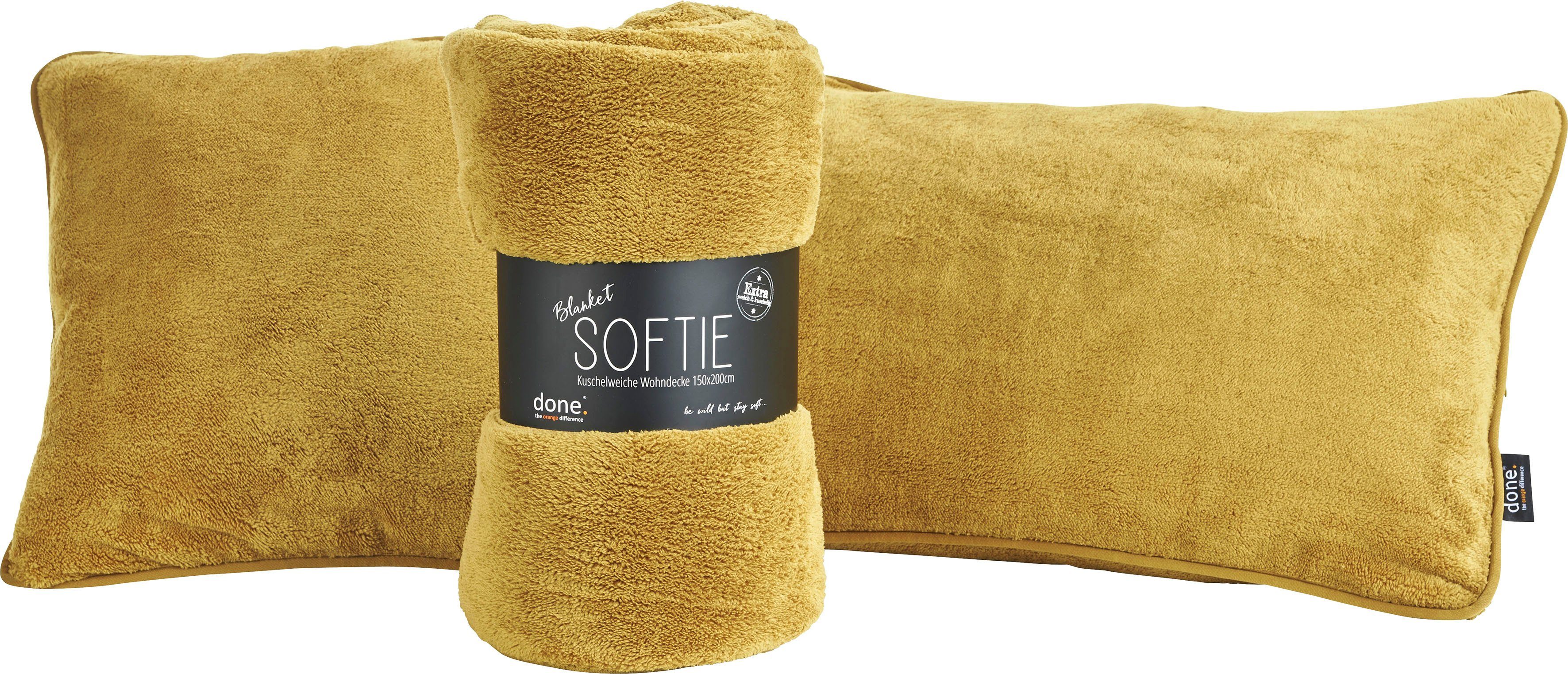 done.® Deken Softie Extra zachte deken van zachte teddy-stof, knuffeldeken
