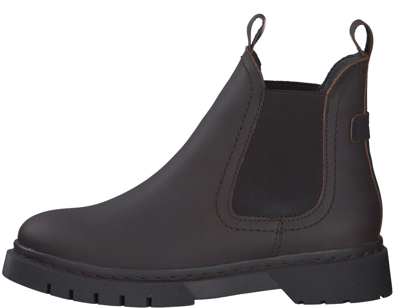 Tamaris Chelsea-boots blokhak, instap laarzen, enkellaars met twee aantrekloopjes