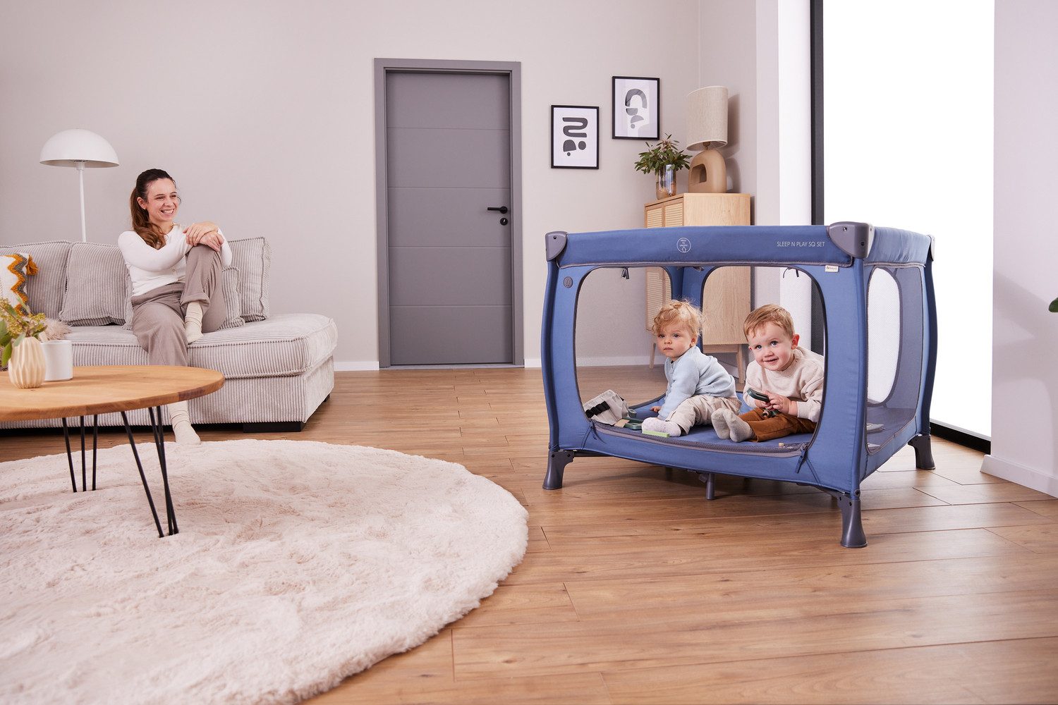 Hauck Baby-campingbed Sleep N Play SQ, Set dark green