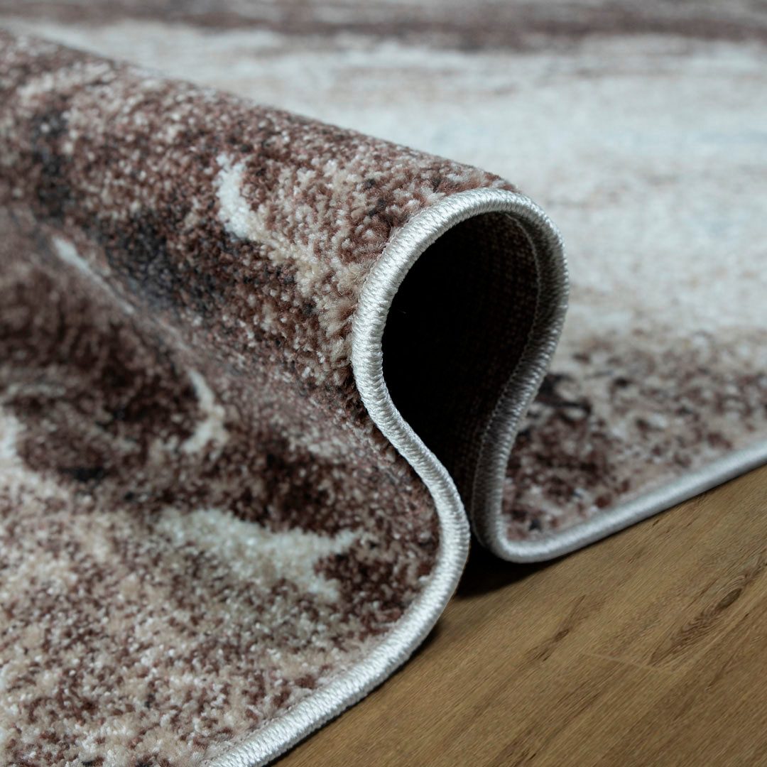 my home Vloerkleed Zonneschaduw met bijzonder zachte pool, kortpolig, modern marmerontwerp