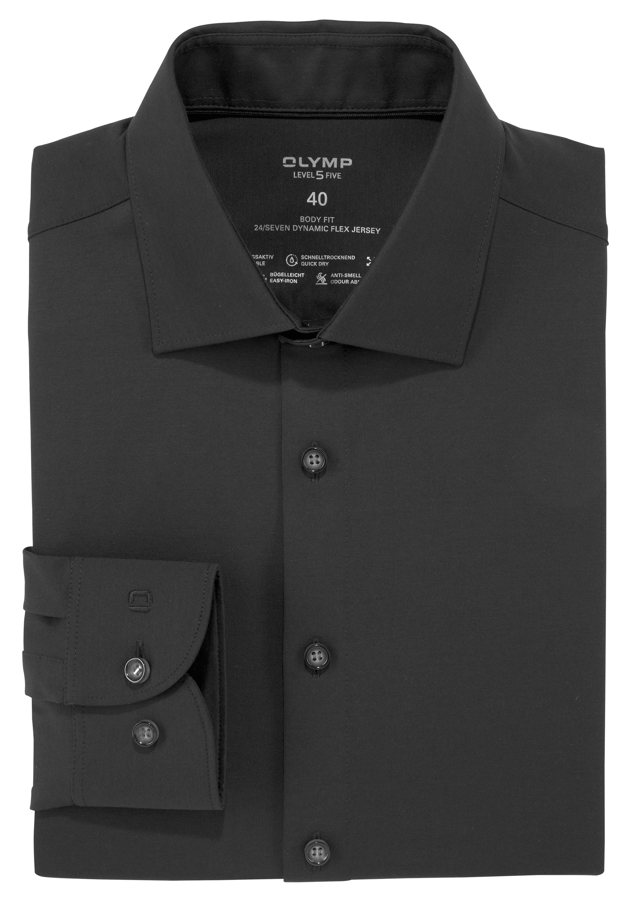 OLYMP Businessoverhemd Level Five body fit jersey shirt