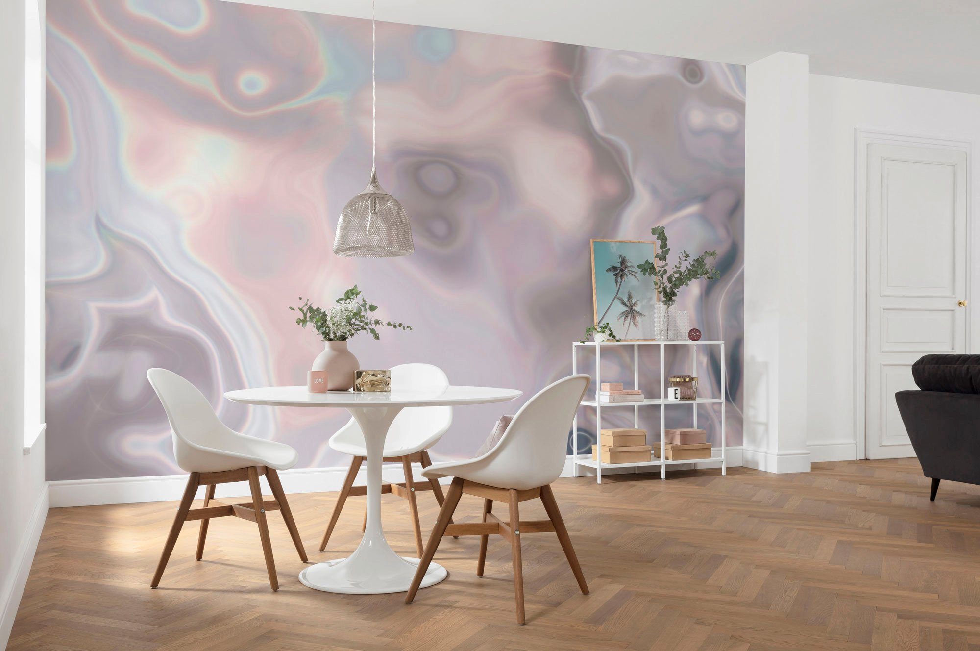 Komar Vliesbehang Digitale print vlies - Shimmering Waves - Afmeting 400 x 280 cm (1 stuk)