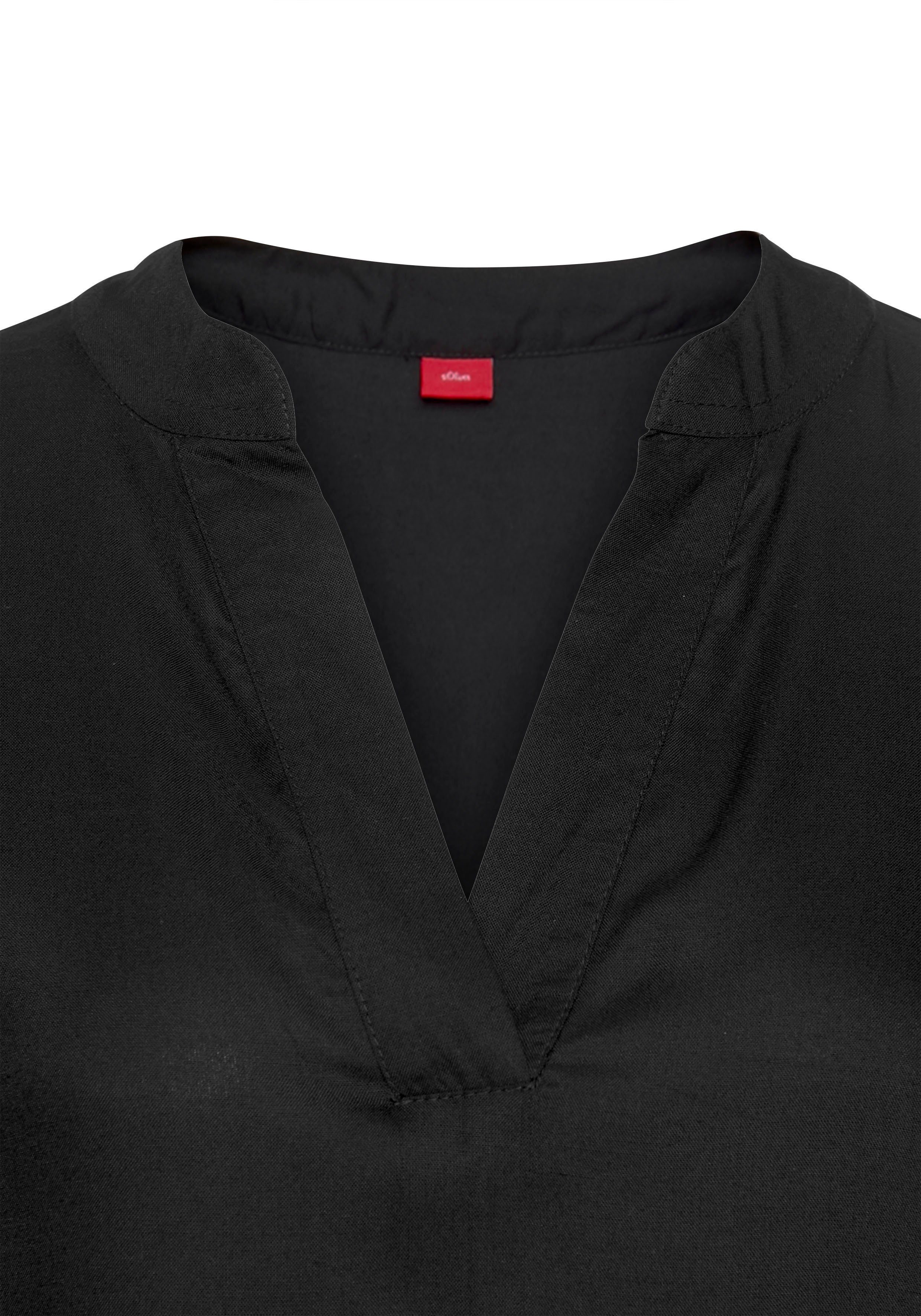s.Oliver RED LABEL Beachwear Blousejurk met volants op de rok, tuniekjurk, zomerjurk, basic