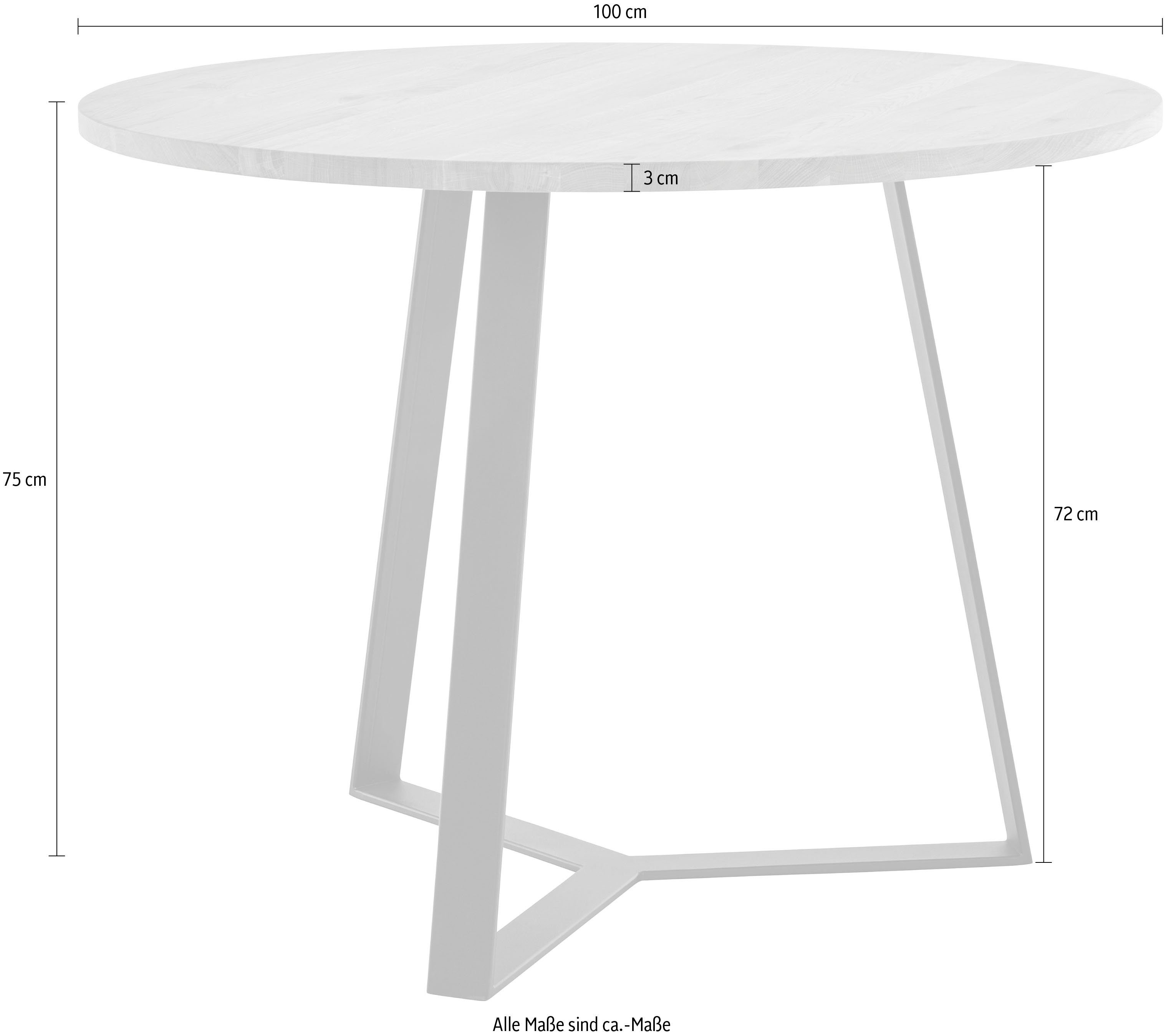 andas Eettafel TARAN van massief hout
