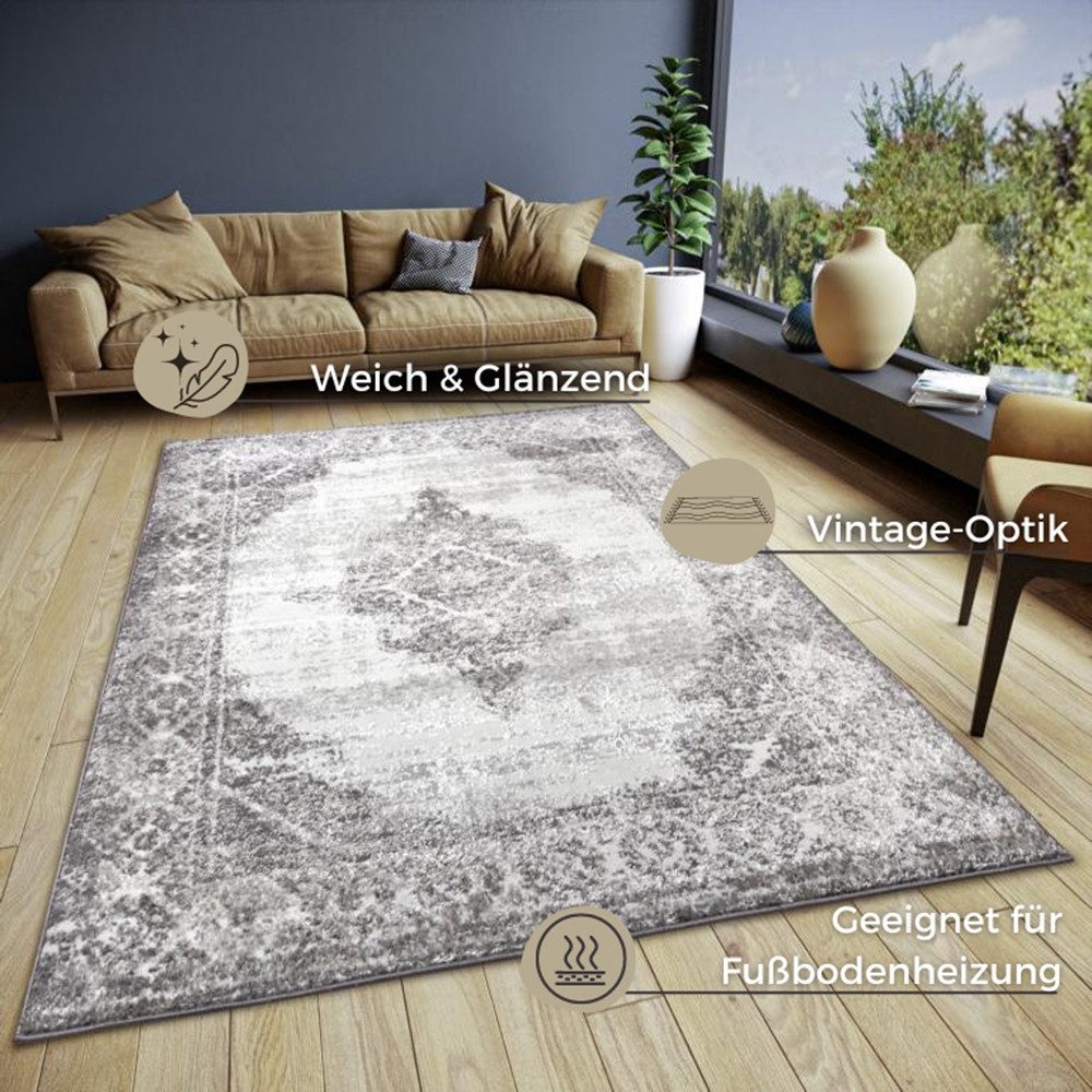 HANSE Home Vloerkleed Retro slijtvast, onderhoudsvriendelijk, robuust, glanzend