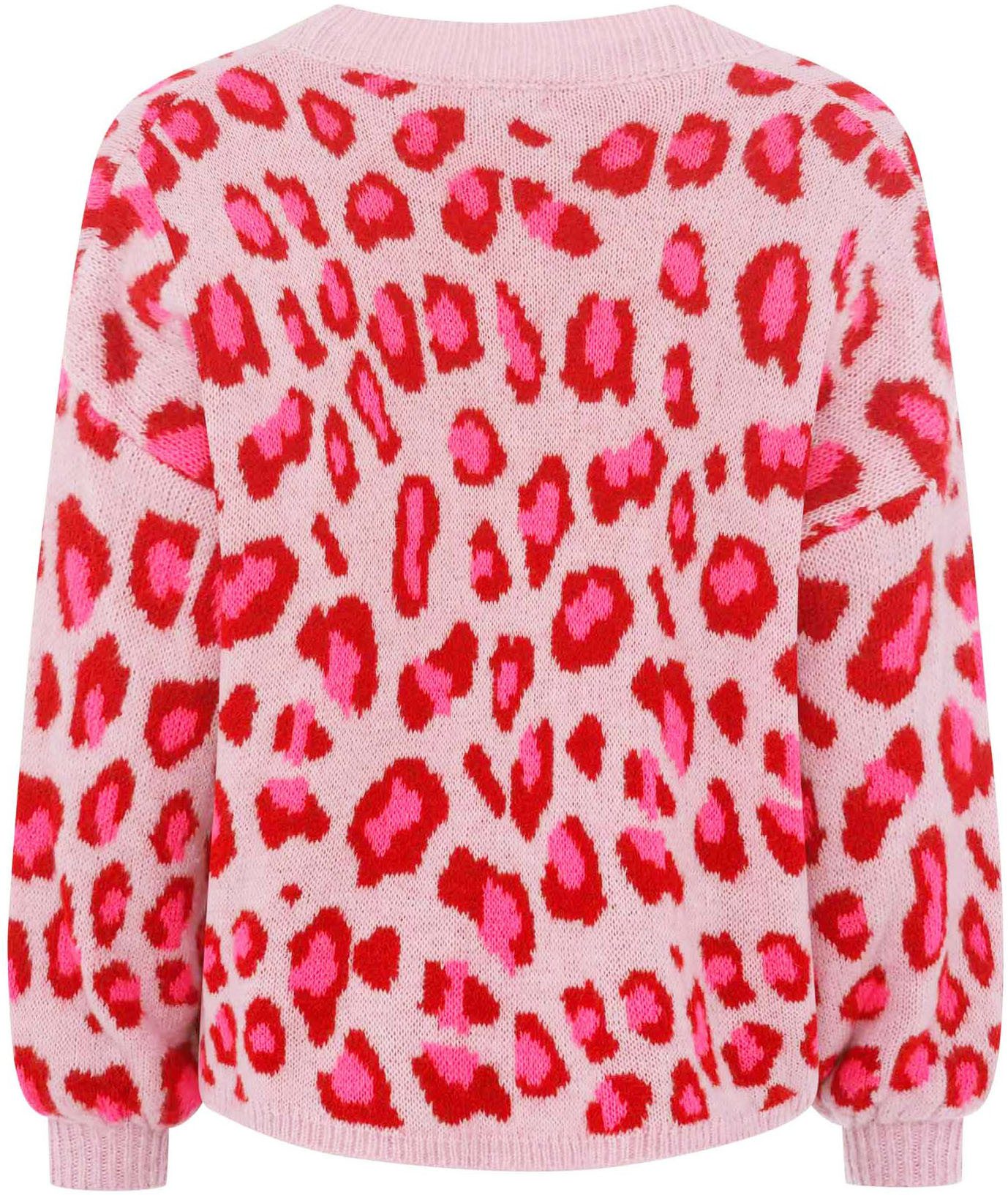 Zwillingsherz Vest Big Leo met knopen en opvallend leo-patroon, one size