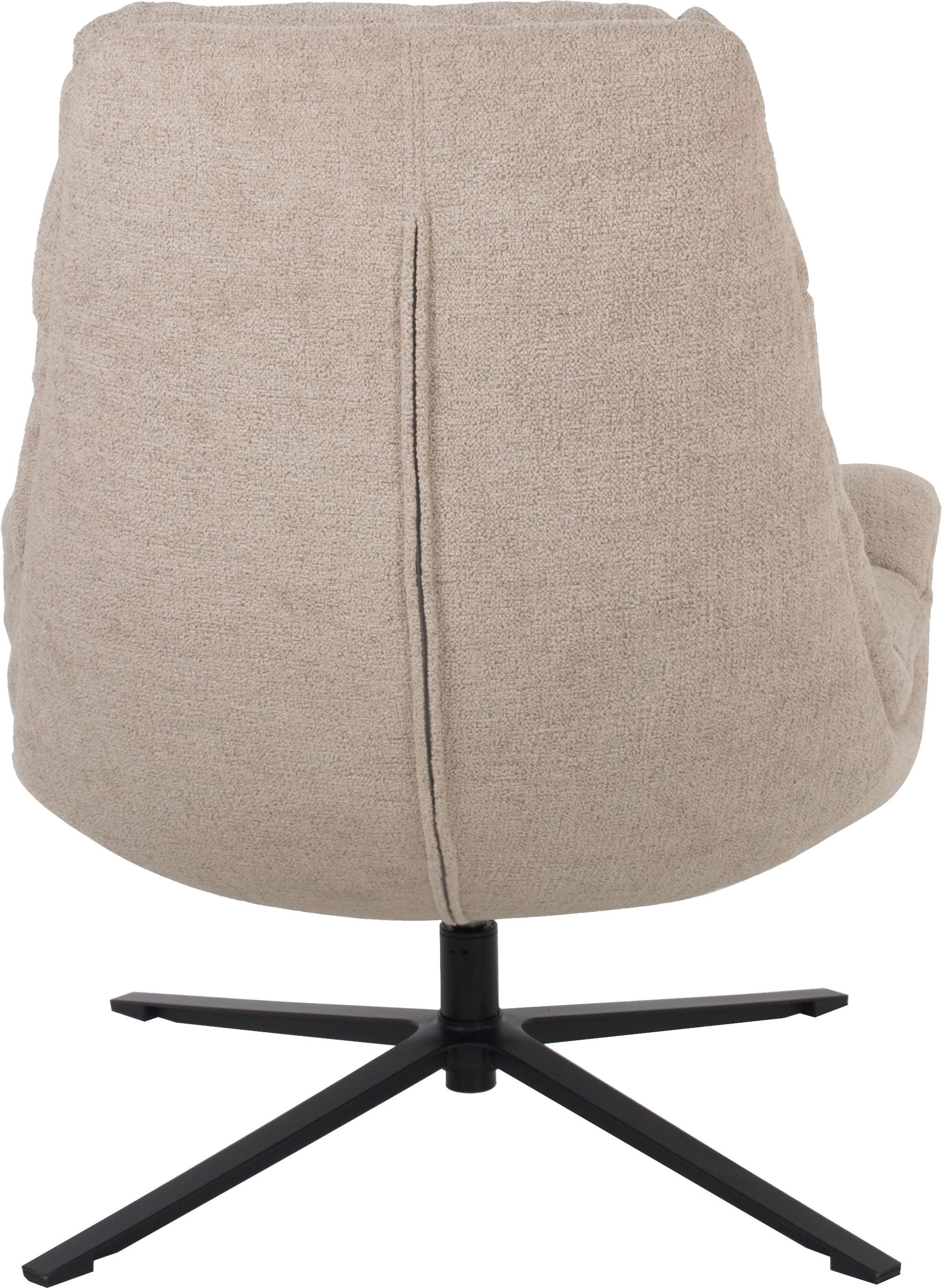 Duo Collection Relaxfauteuil PORTO 360° draaibaar, dubbele bekleding, met poef, tot 115 kg belastbaar