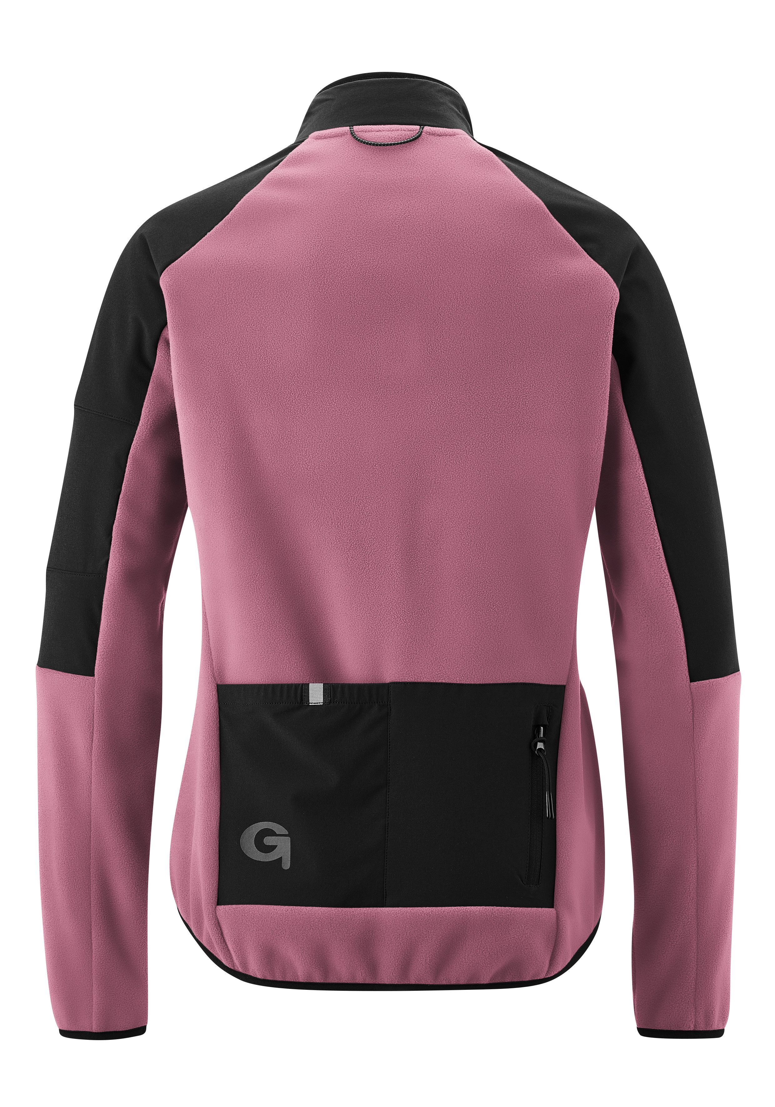 Gonso Fietsshirt Adventure Jersey Fleece D Dames fietstrui met lange mouwen, zacht fleece-materiaal, full-zip trui