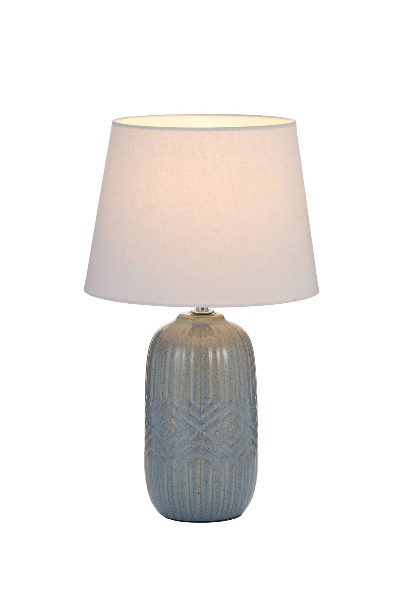 Pauleen Tafellamp Glowing Hug max20W blauw/beige 230V stof/keramiek