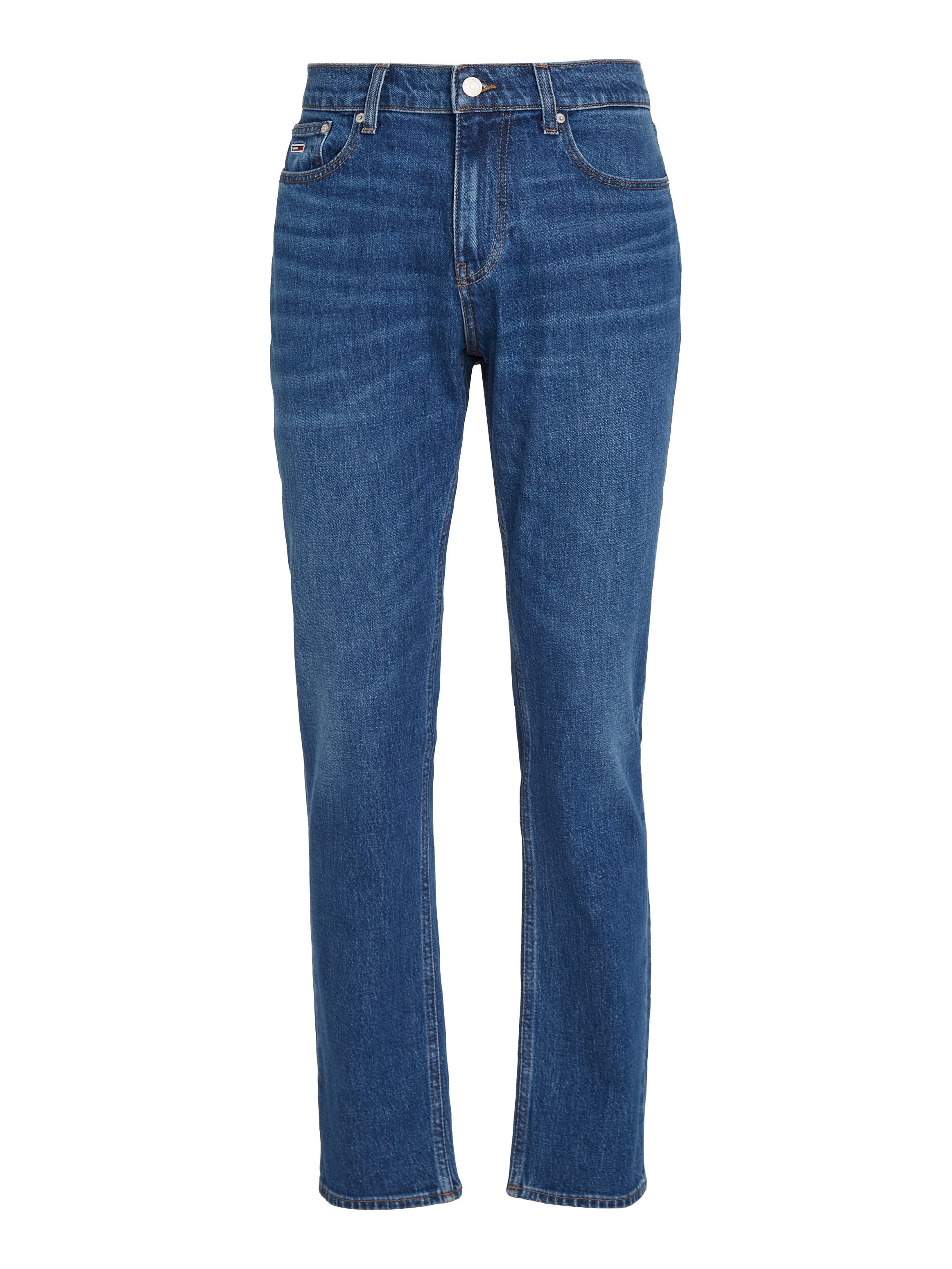 TOMMY JEANS Slim fit jeans RYAN SLIM STRAIGHT met gestempeld logo