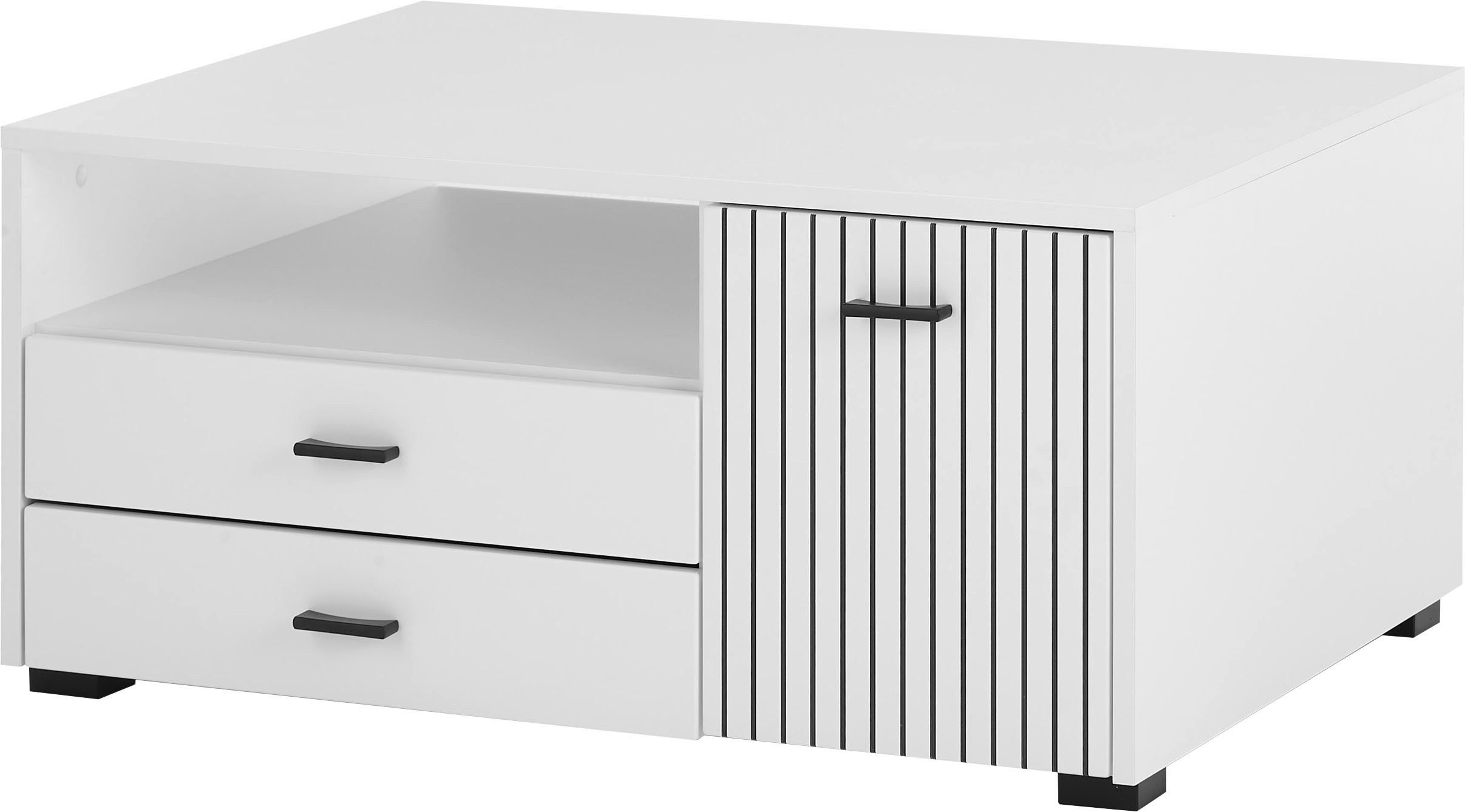 INOSIGN Salontafel Hudson in moderne trendkleur, handgrepen van metaal (zwart), breedte 90 cm